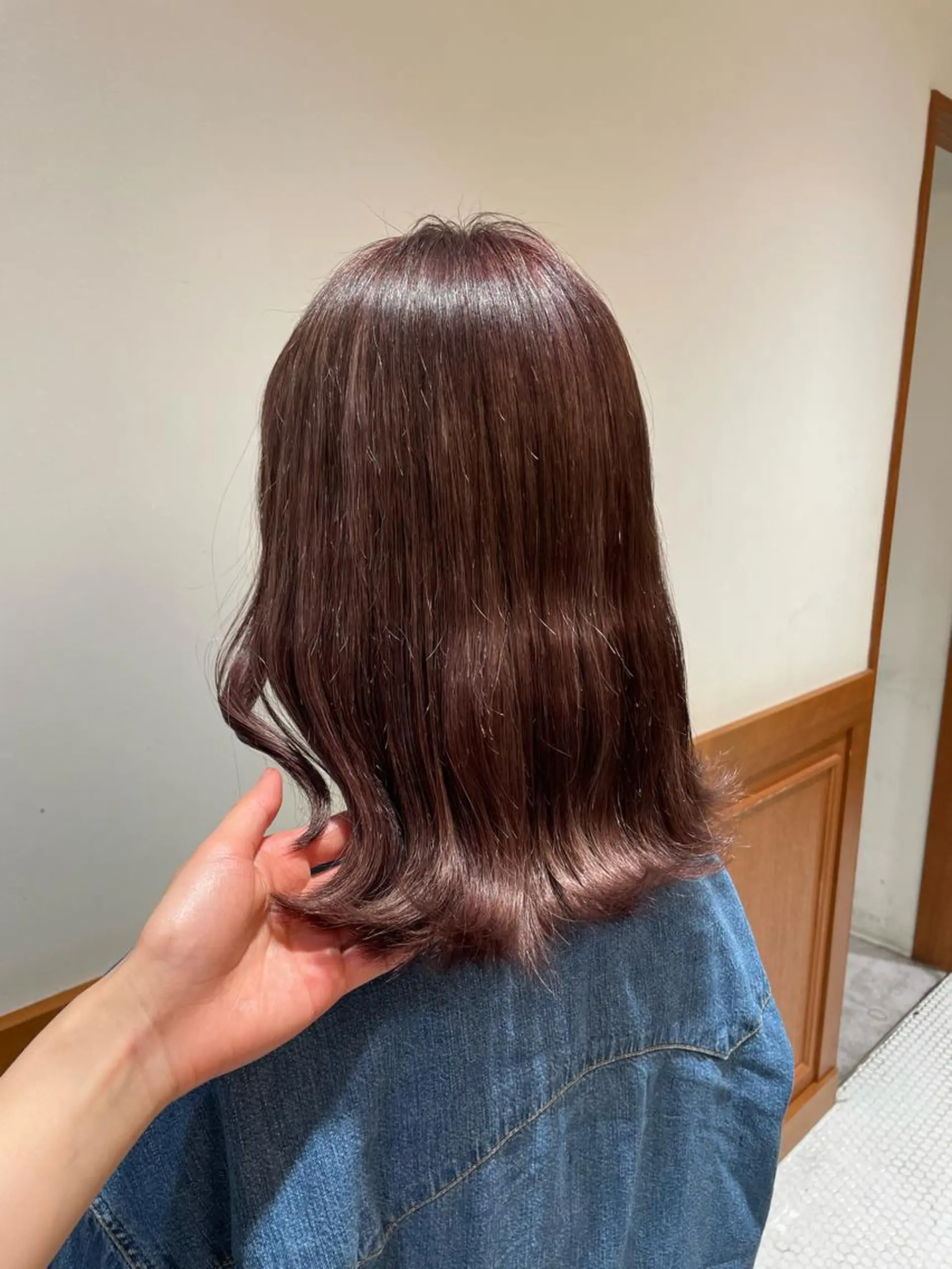 ミディアム カラー kunimi harukaのヘアスタイル