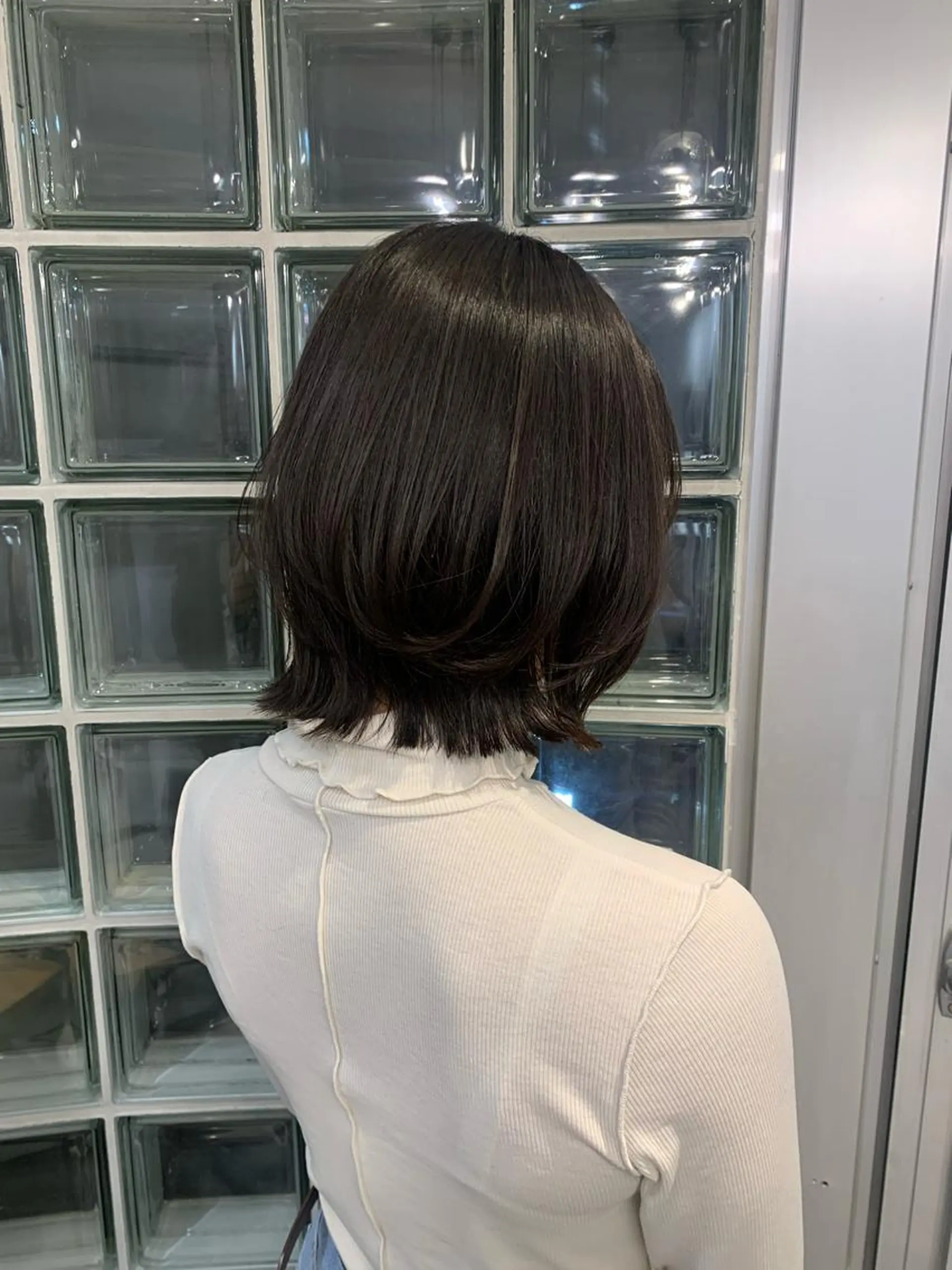 ミディアム ボブ くびれヘア カット クレハ :)のヘアスタイル