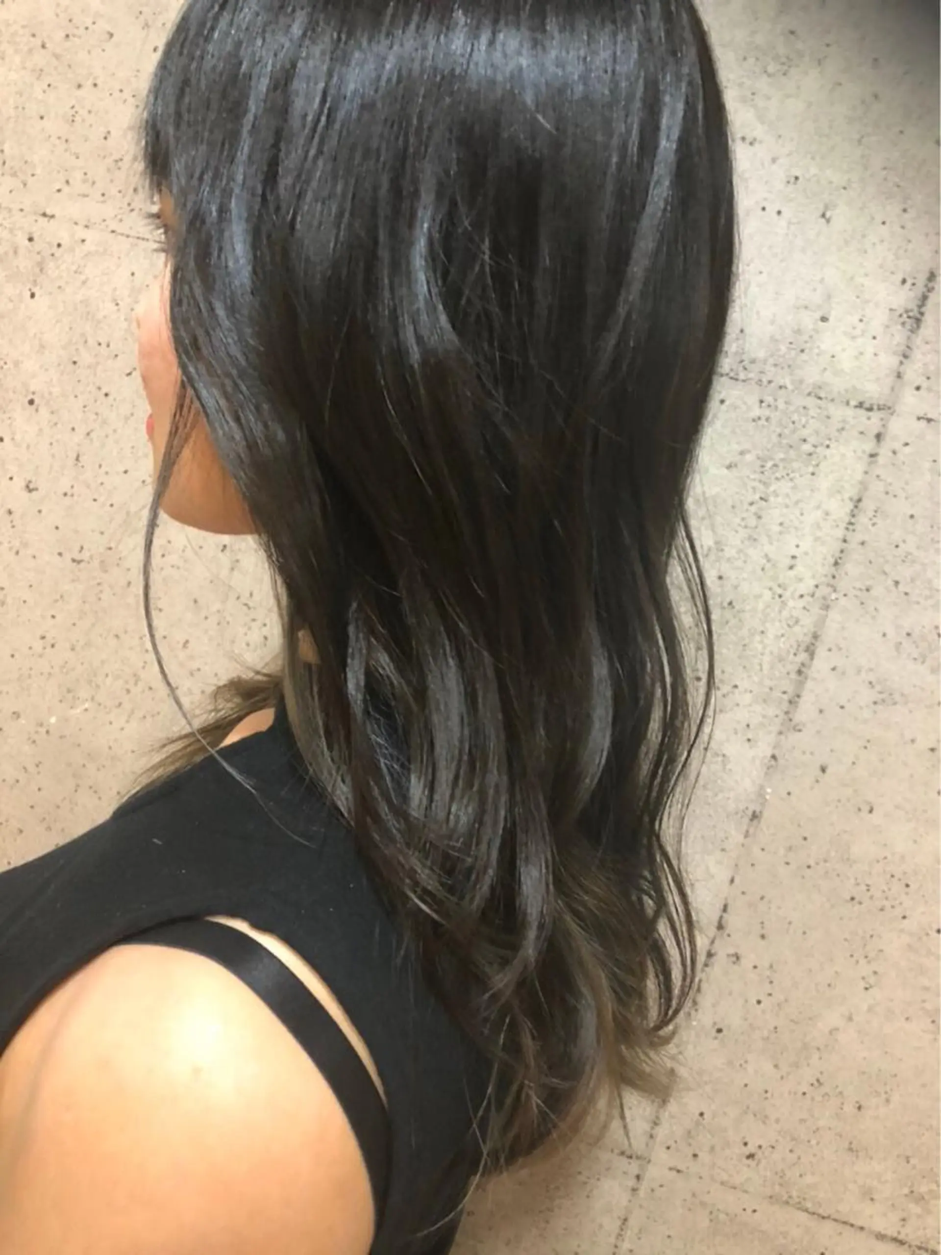 ロング カラー アッシュ 透明感カラー 辻堂メンズ特化 YU-YAのヘアスタイル
