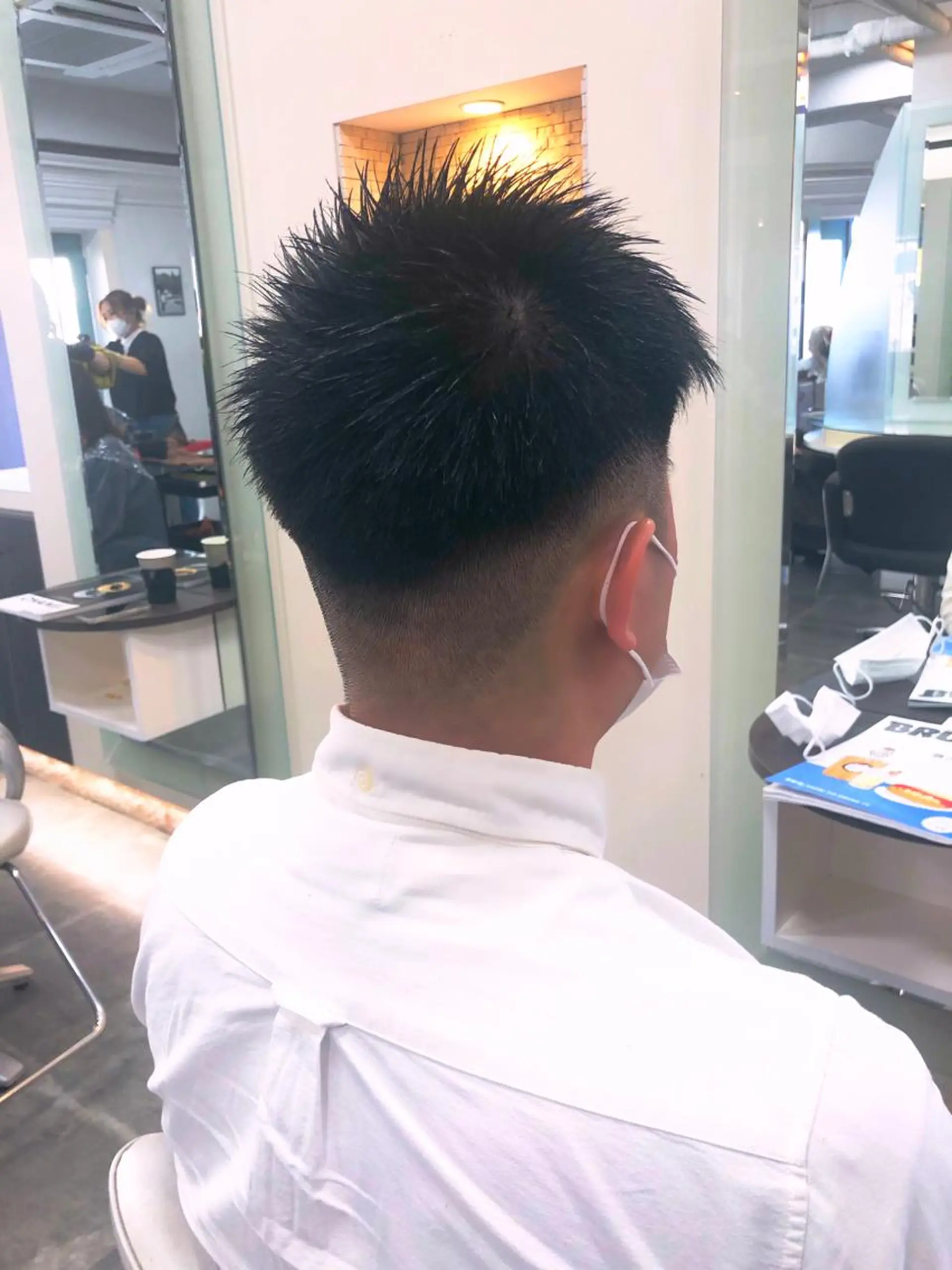 メンズ カット ヘッドスパ レイヤーカット ショート/宮本洋介のヘアスタイル