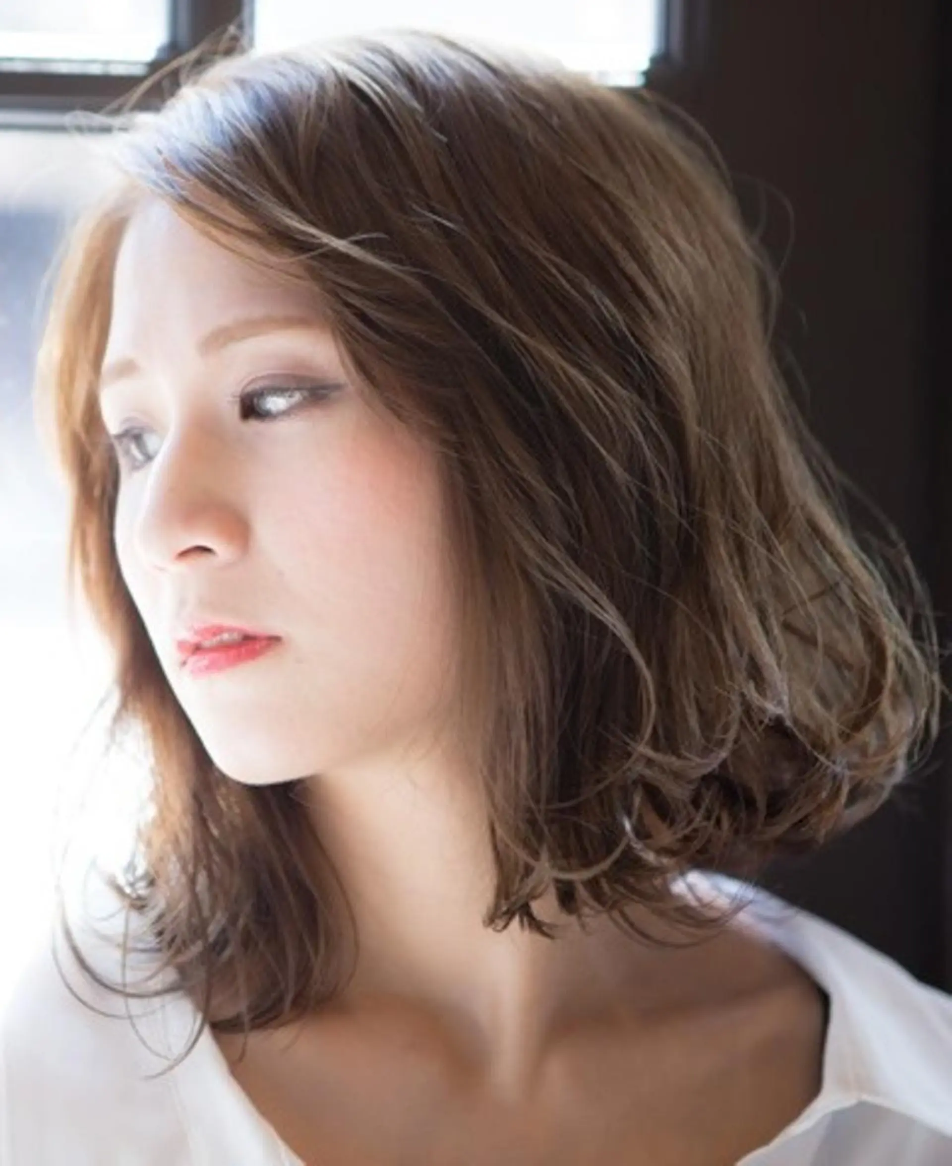 ミディアム パーマ ミディアムパーマ beauty: beast 中目黒店のヘアスタイル