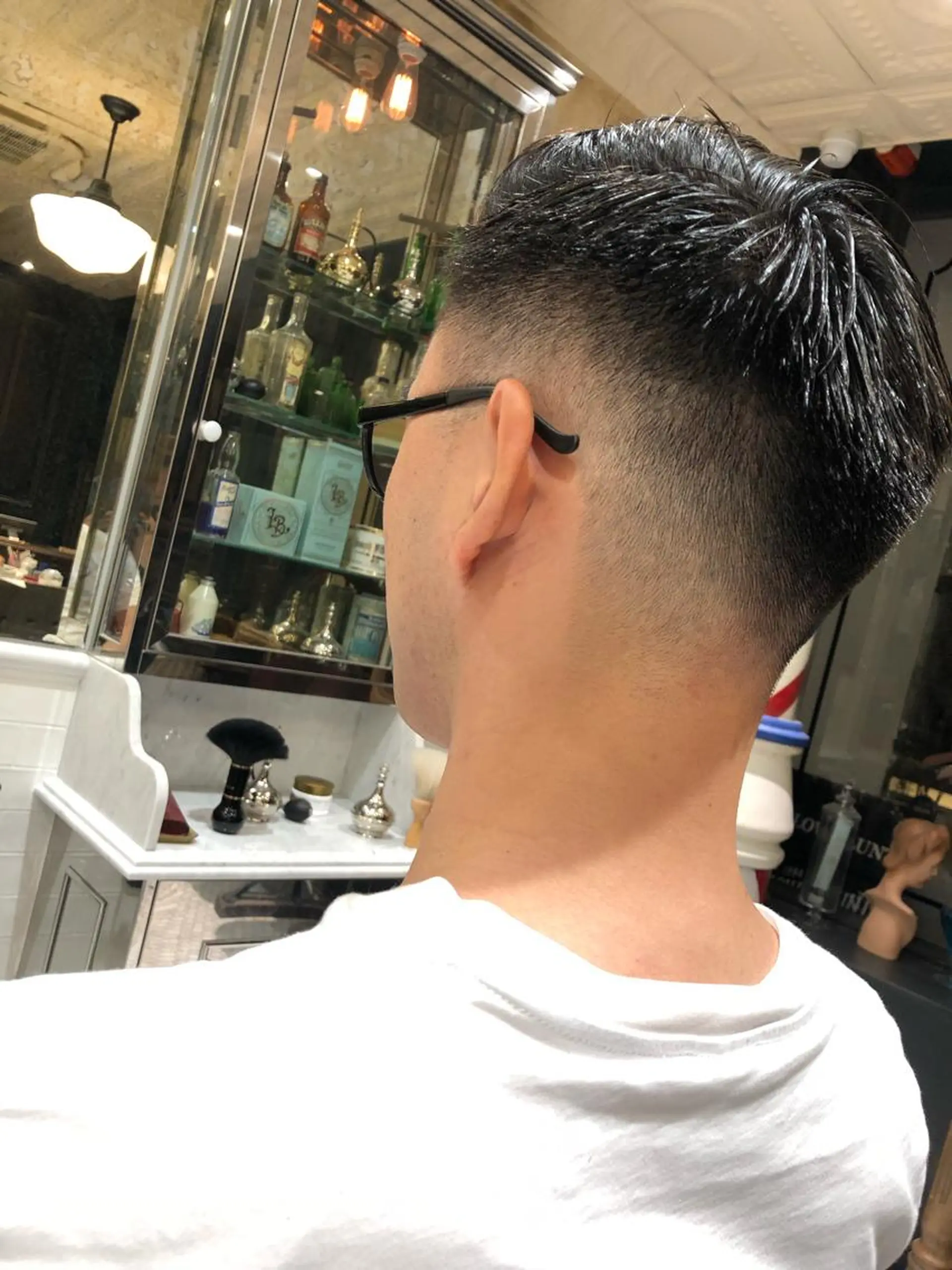 ショート メンズ フェードカット 山﨑 愛也のヘアスタイル