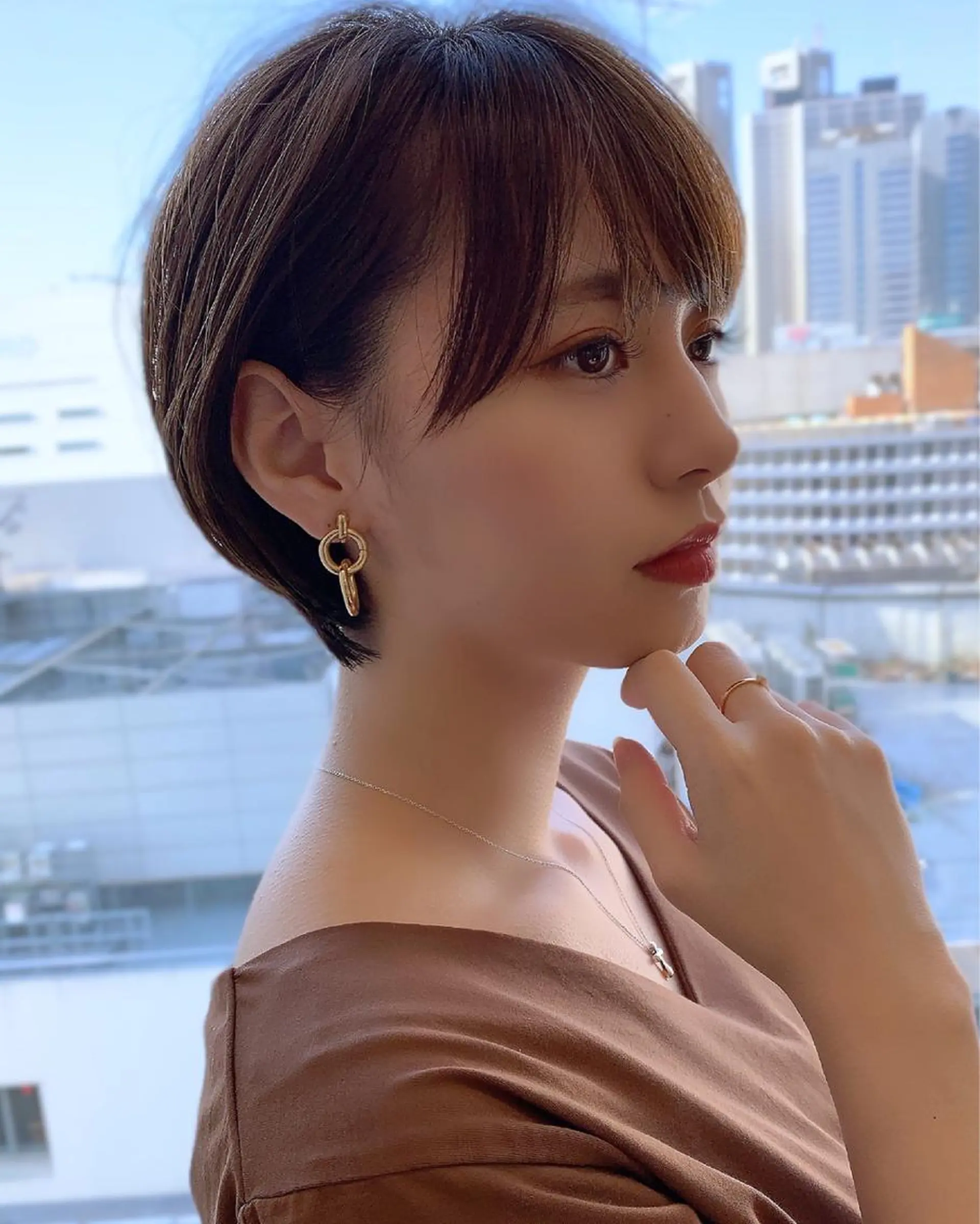 ショート ショートヘア 小顔カット カット ヘアカラー トリートメント ショート、ボブの神✨ 峯朋也✂︎✨のヘアスタイル