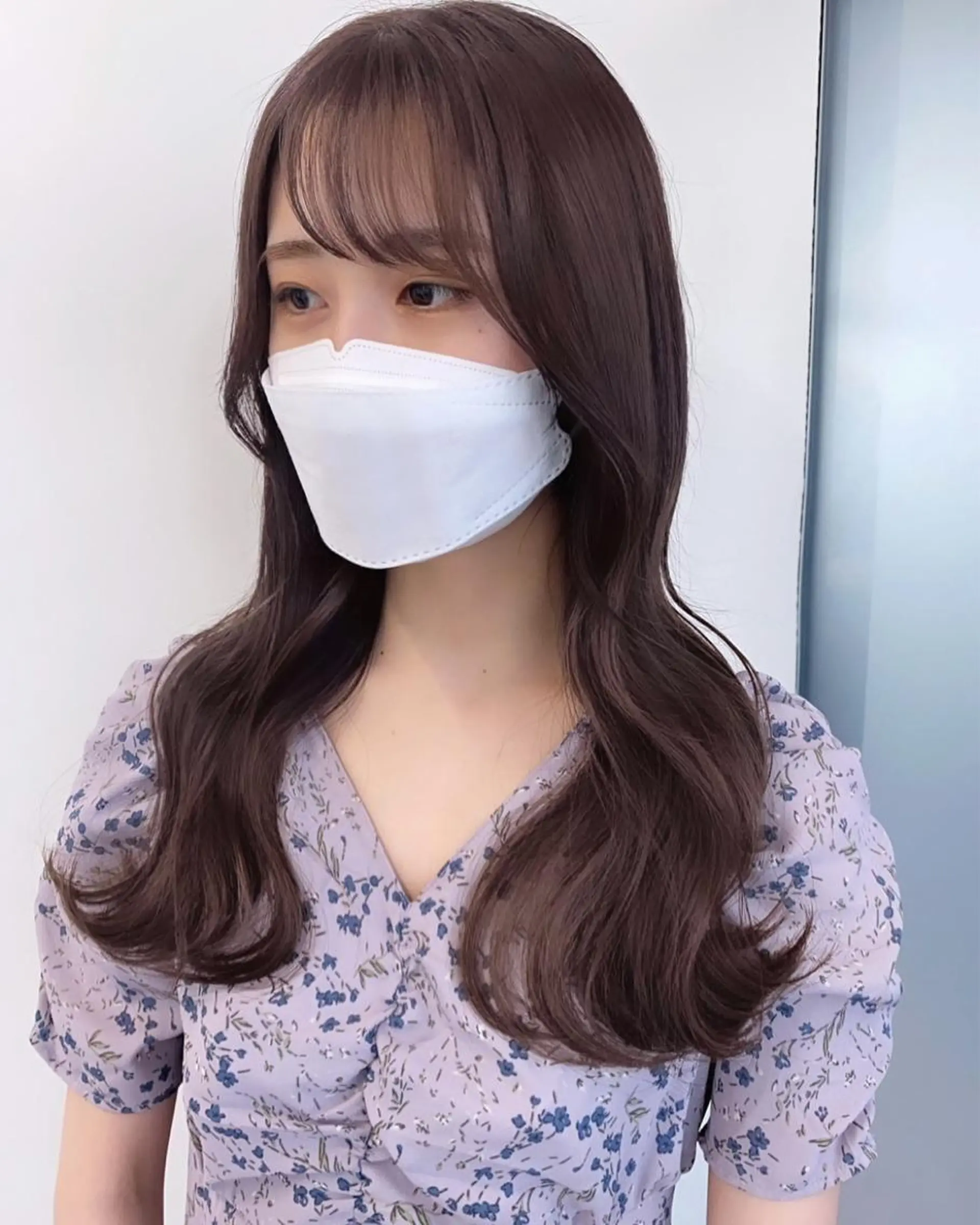 ロング カラー ヘアカラー トリートメント マンツーマン半個室 tamuraのヘアスタイル