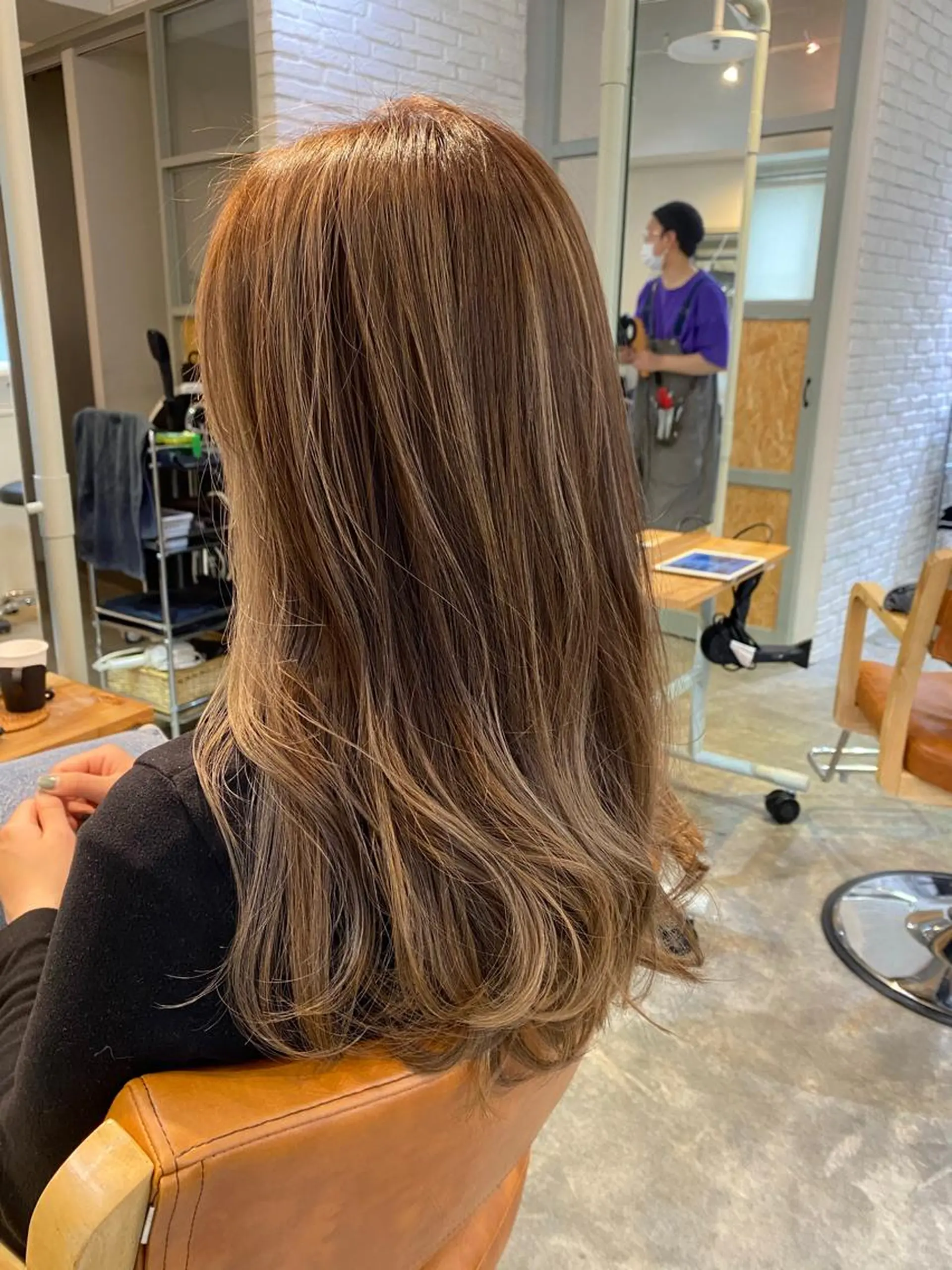 ロング カラー やまぐち あやみのヘアスタイル