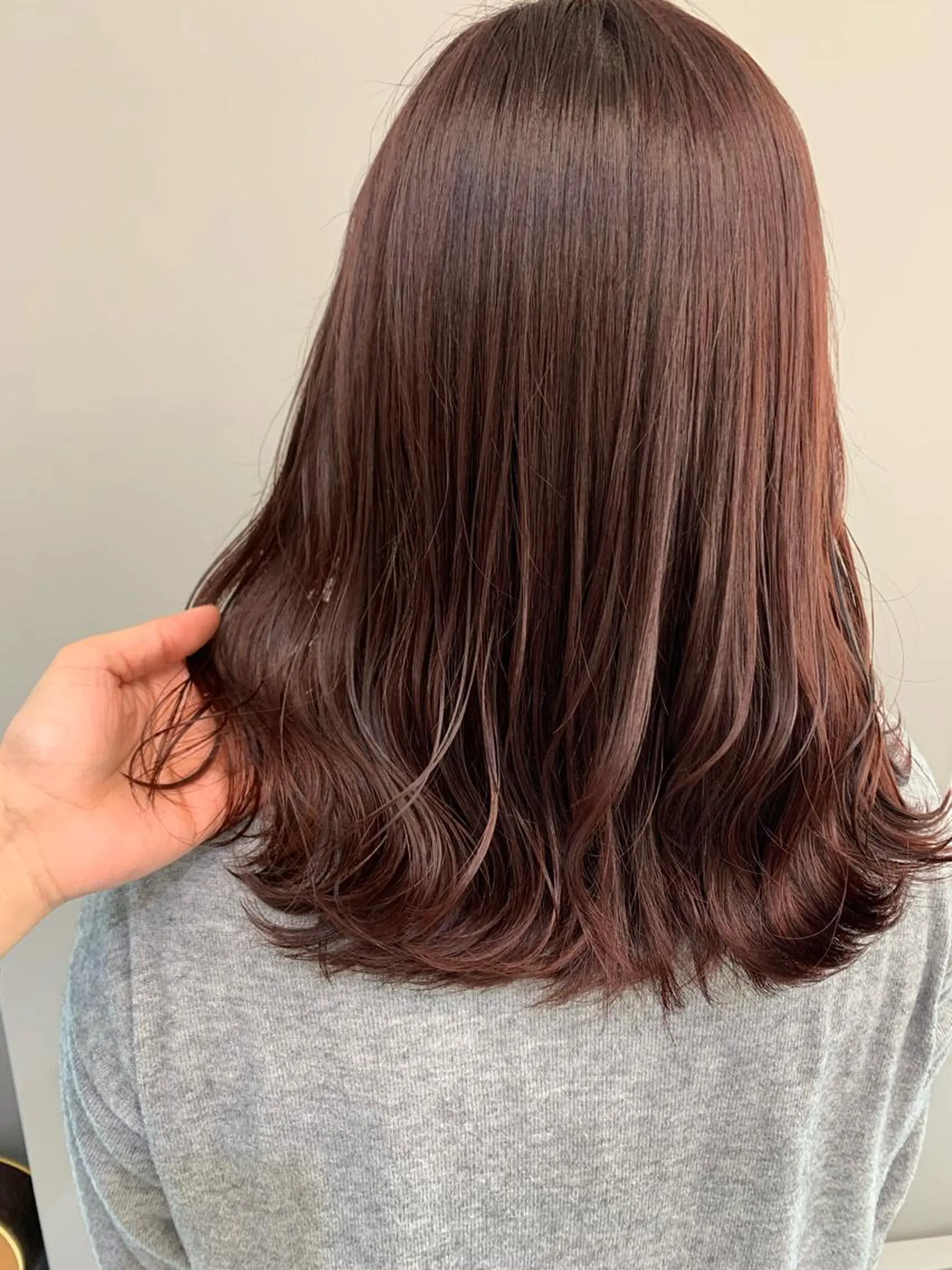 ミディアム カラー レッドカラー ヘアカラー theF___ yukoのヘアスタイル