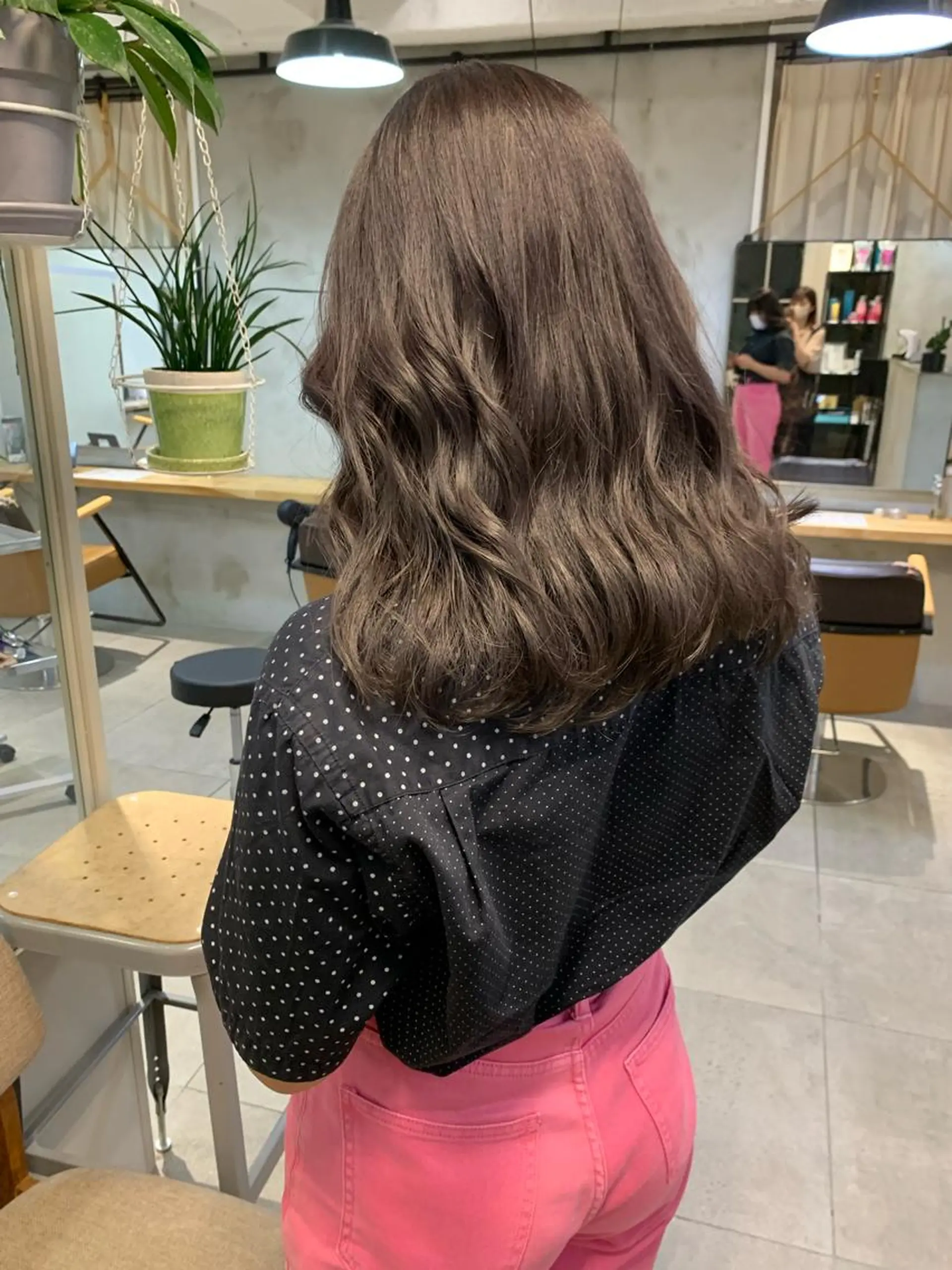 セミロング カラー REINA☁️透明感 カラー/ぷつっと♡のヘアスタイル