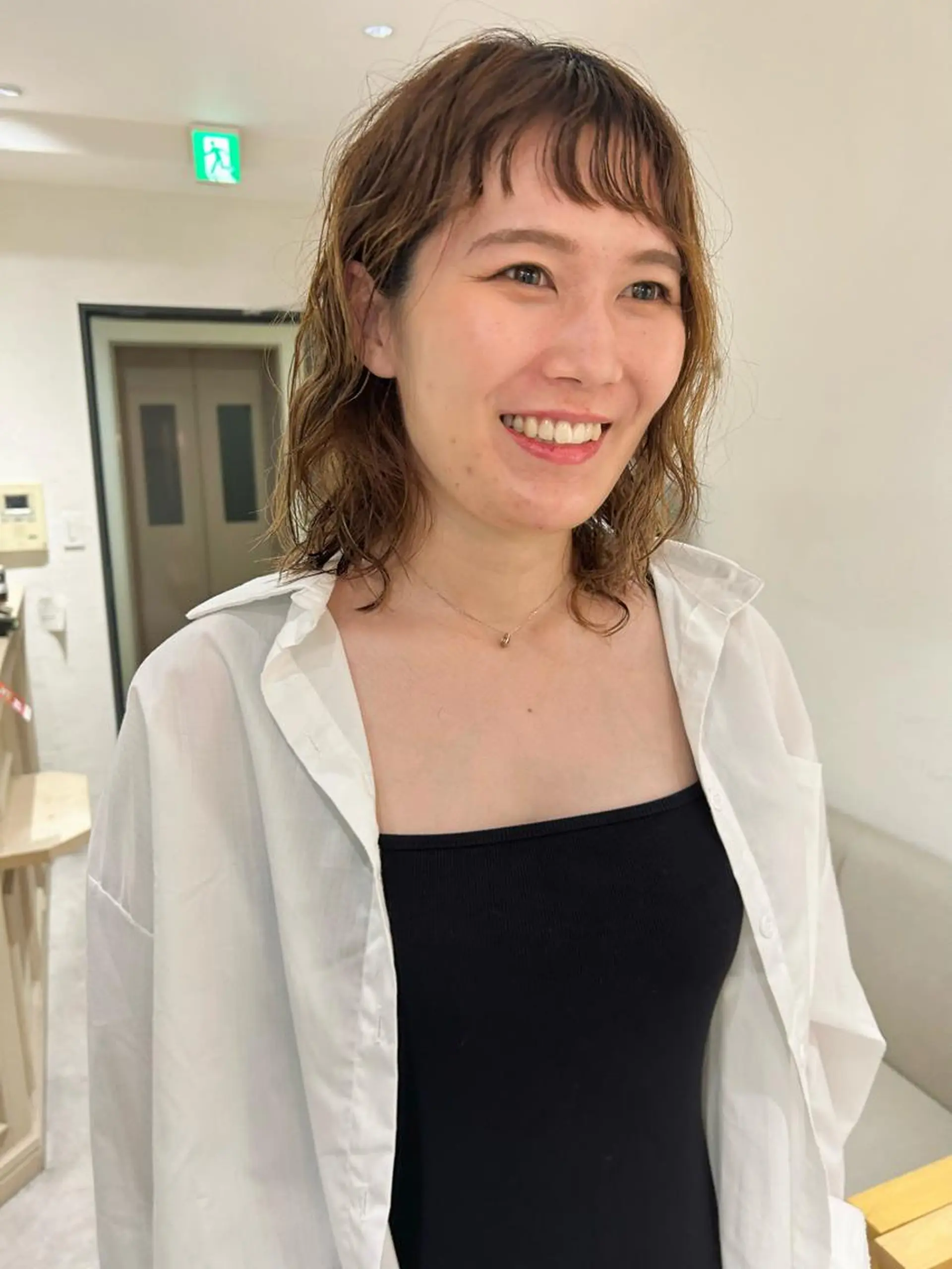 ミディアム パーマ パーマ特化 フシキサトシのヘアスタイル