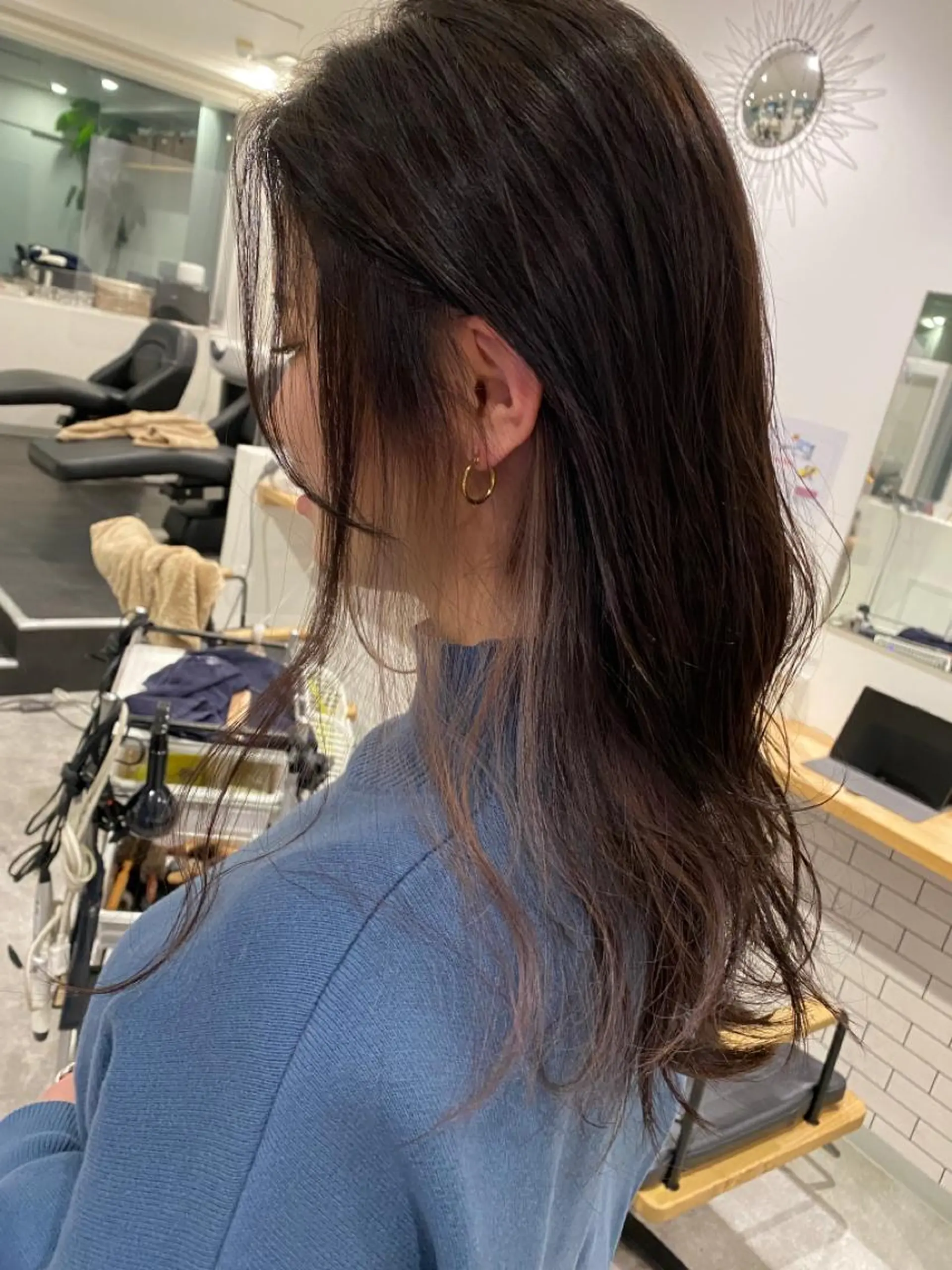 ミディアム カラー インナーカラー ヘアカラー JILBLAN京都 ショート/ハイライトのヘアスタイル