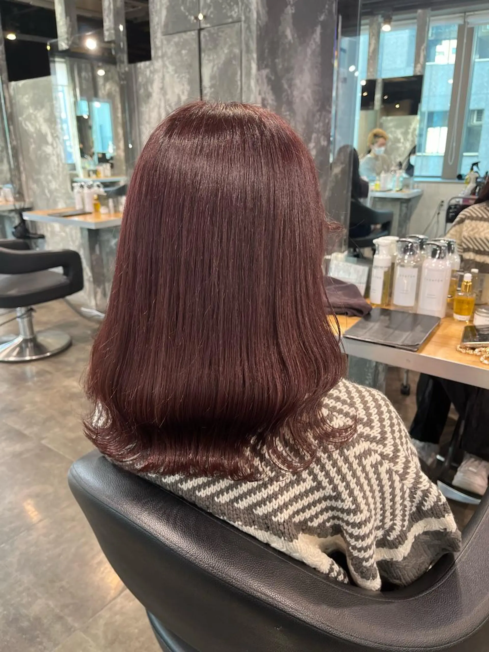 セミロング カット ヘアカラー トリートメント ヘッドスパ ヘアセット 🪞透明感カラー🫧 縮毛矯正🥇かずきのヘアスタイル