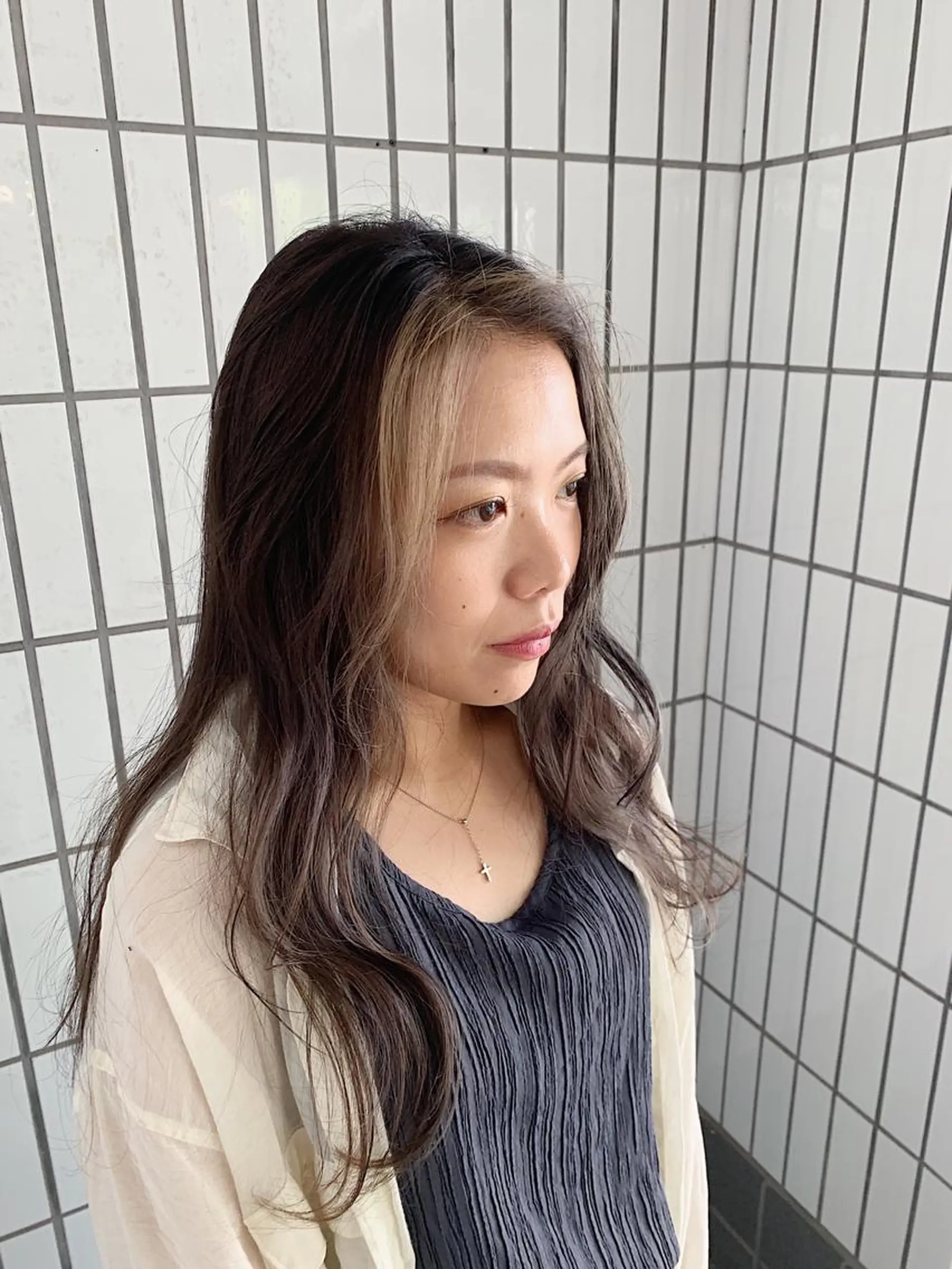 ロング カラー ハットリ /北習志野のヘアスタイル