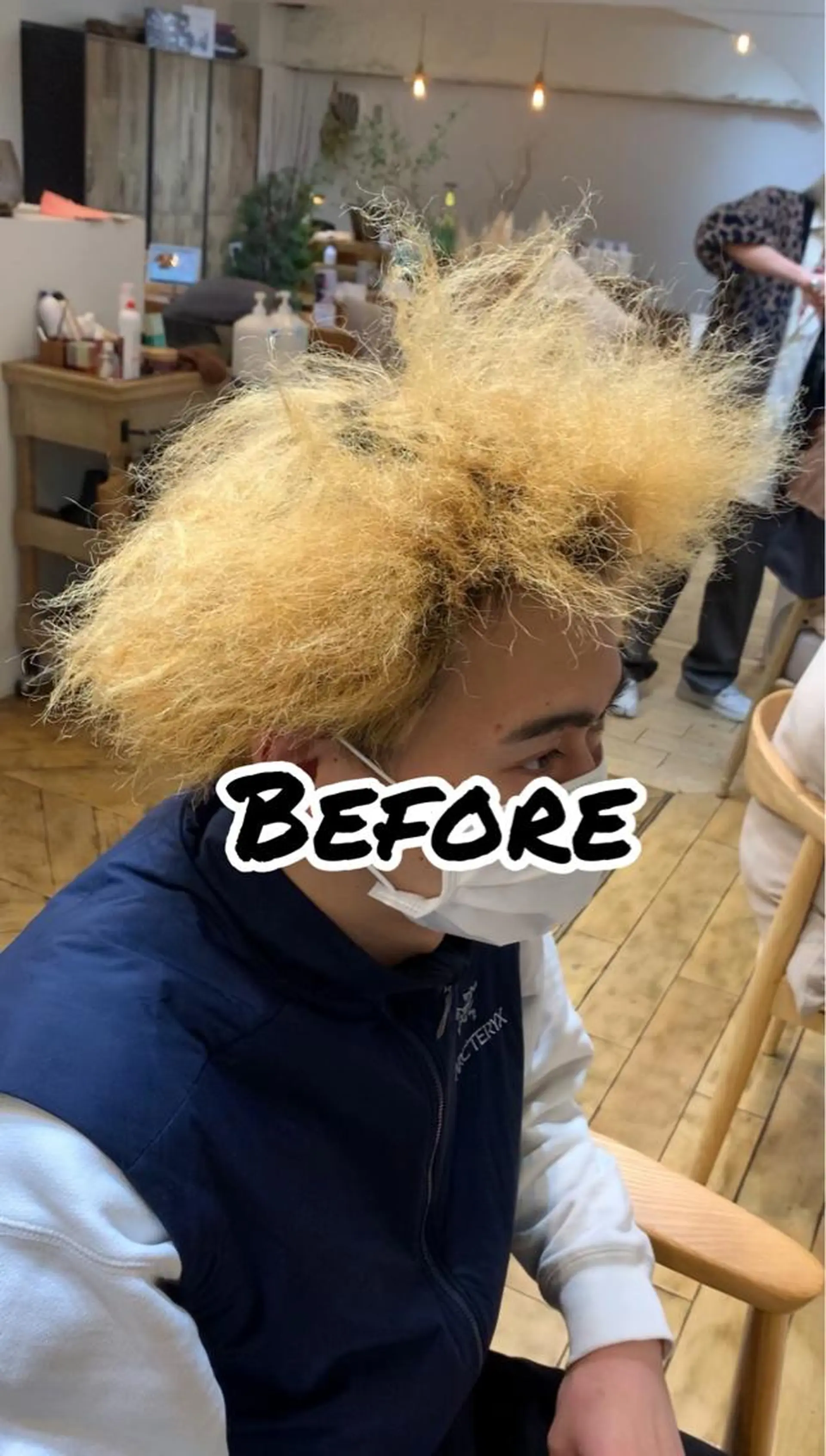 メンズ メンズブリーチ メンズパーマ メンズツイストパーマ ツイストパーマ メンズStylist 山根慧のヘアスタイル