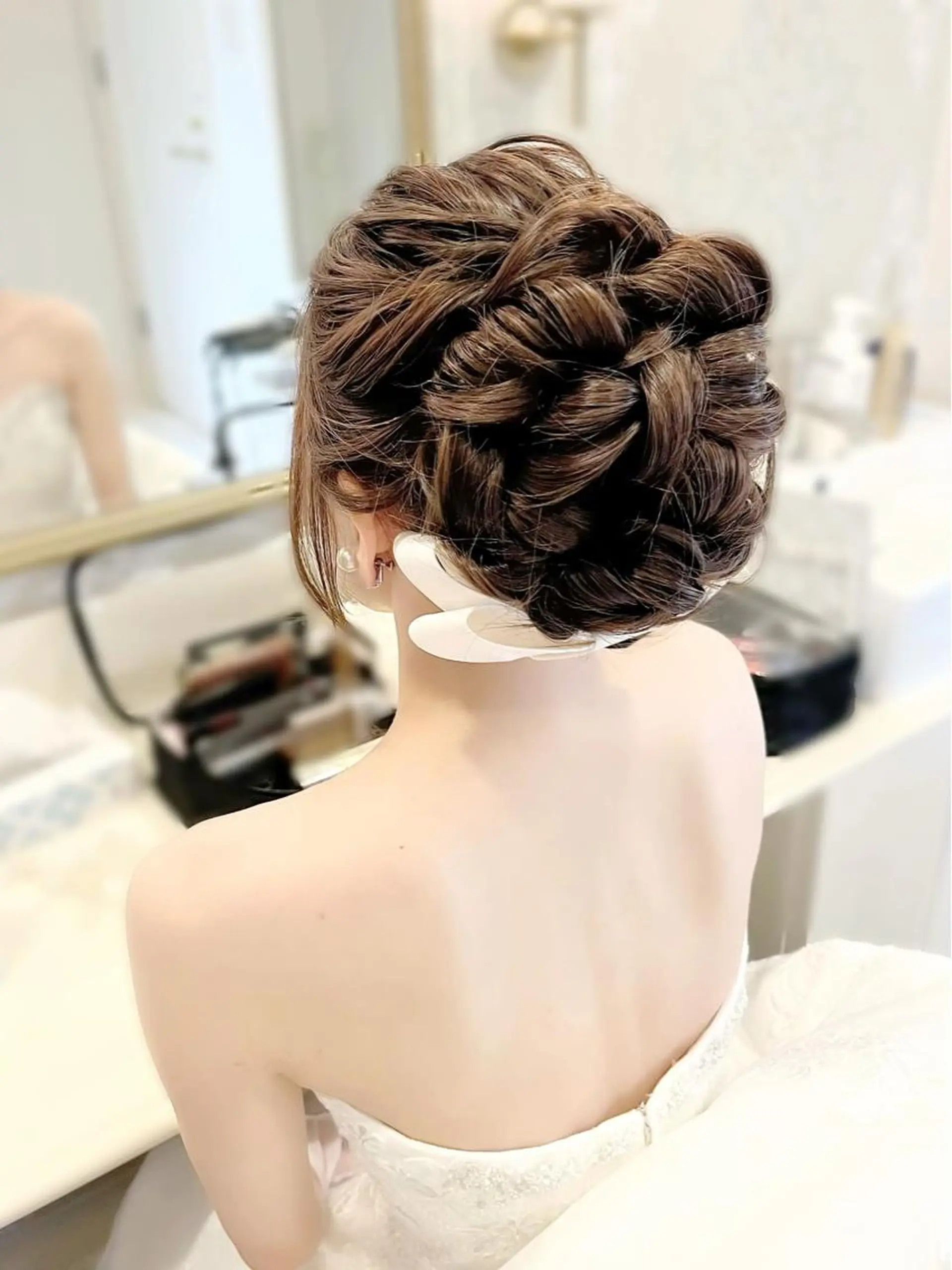 ロング ヘアアレンジ 結婚式・ブライダル ヘアセット専門店hair make salon R所属・ヘアセット専門店 Rのヘアスタイル