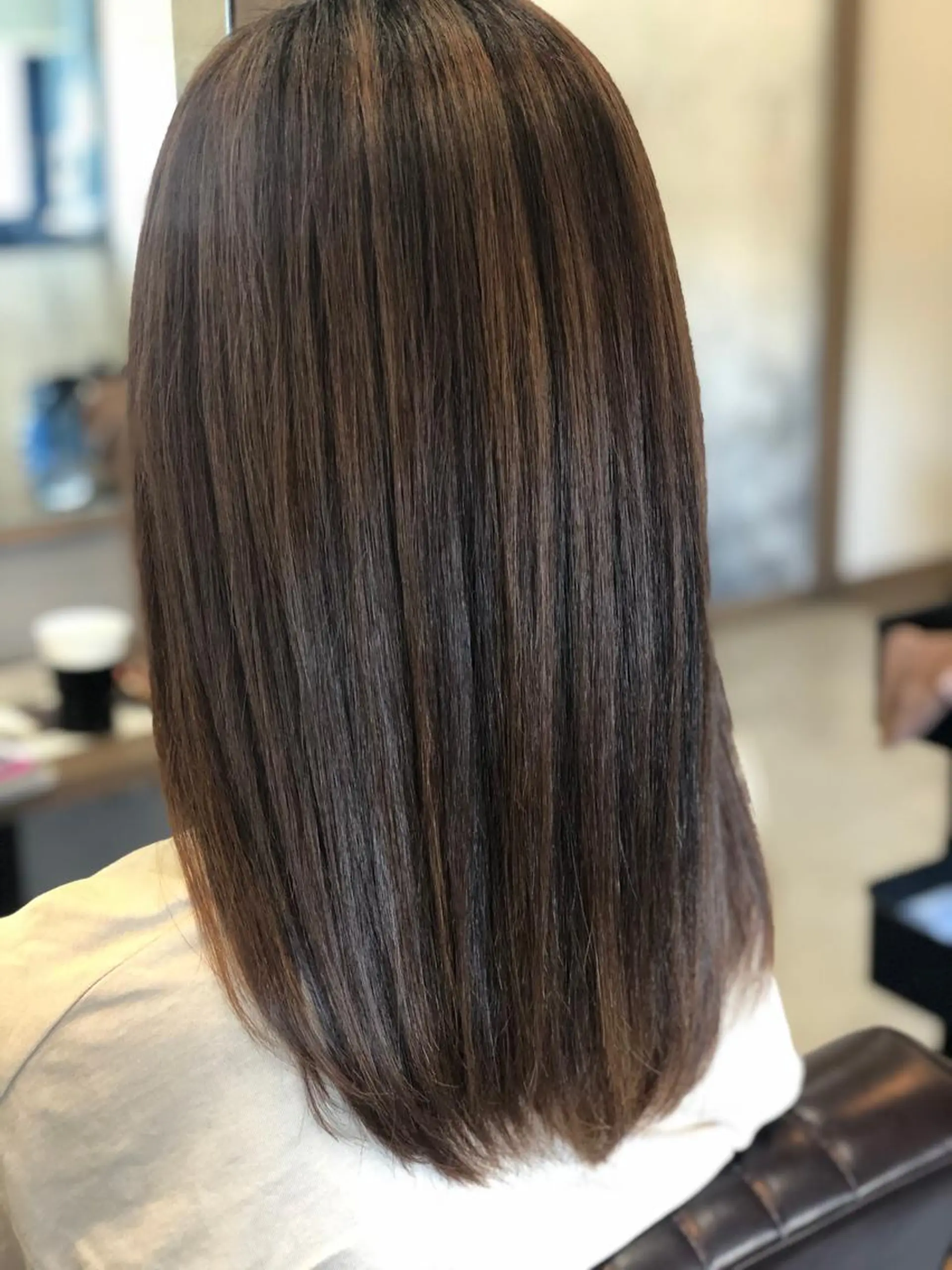 ロング カット 縮毛矯正 ベイリコルド　アトリ 店長　宮城一真のヘアスタイル