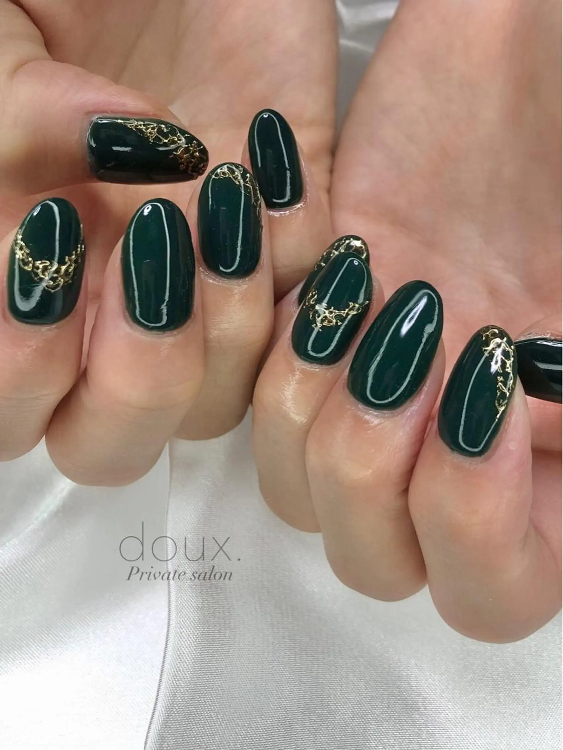 ネイル オーロラネイル ミラーネイル ニュアンスネイル 春ネイル ハンドネイル doux. nailのネイルデザイン