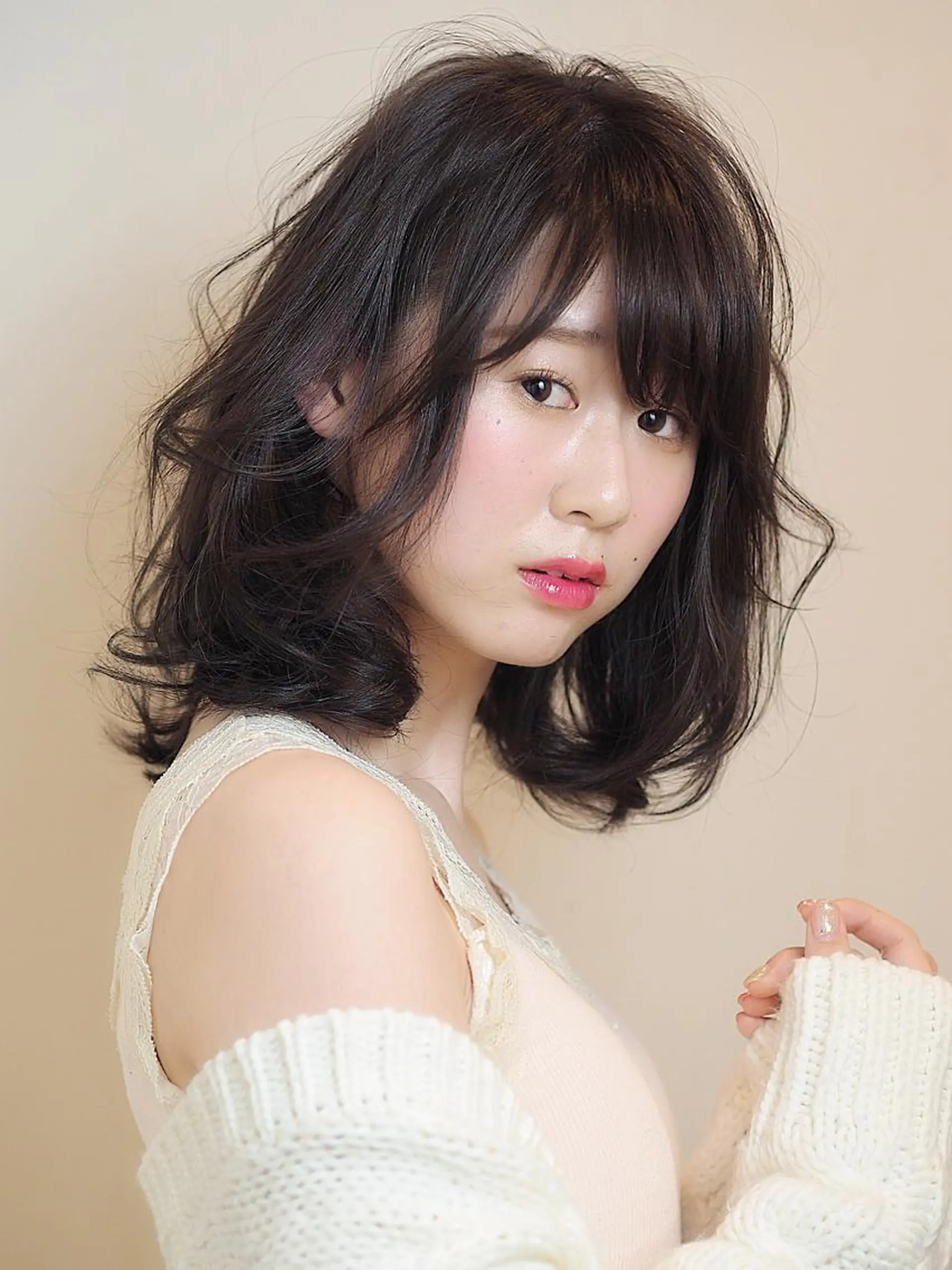 ミディアム カラー ヘアアレンジ 坂本 直樹のヘアスタイル