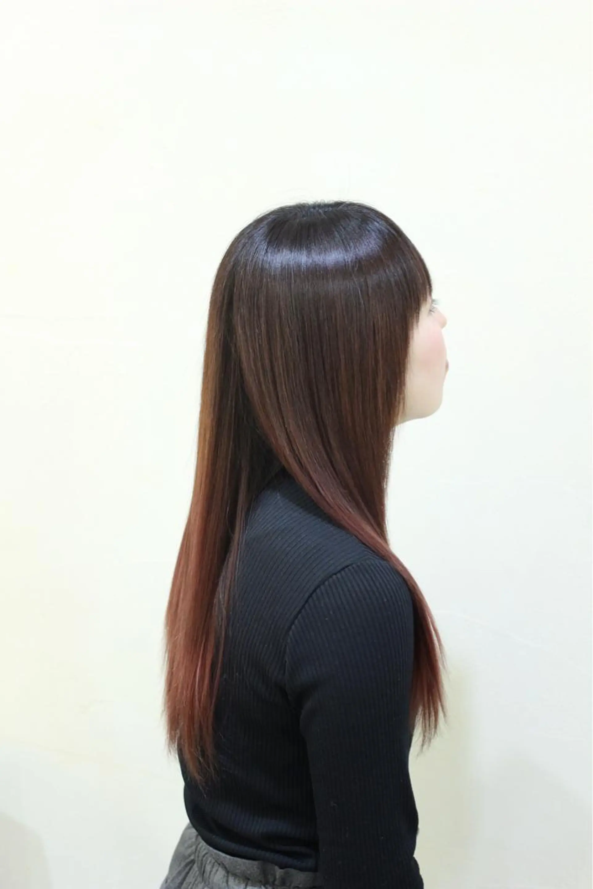 ロング カラー オレンジ カット ヘアカラー 土居 正季のヘアスタイル