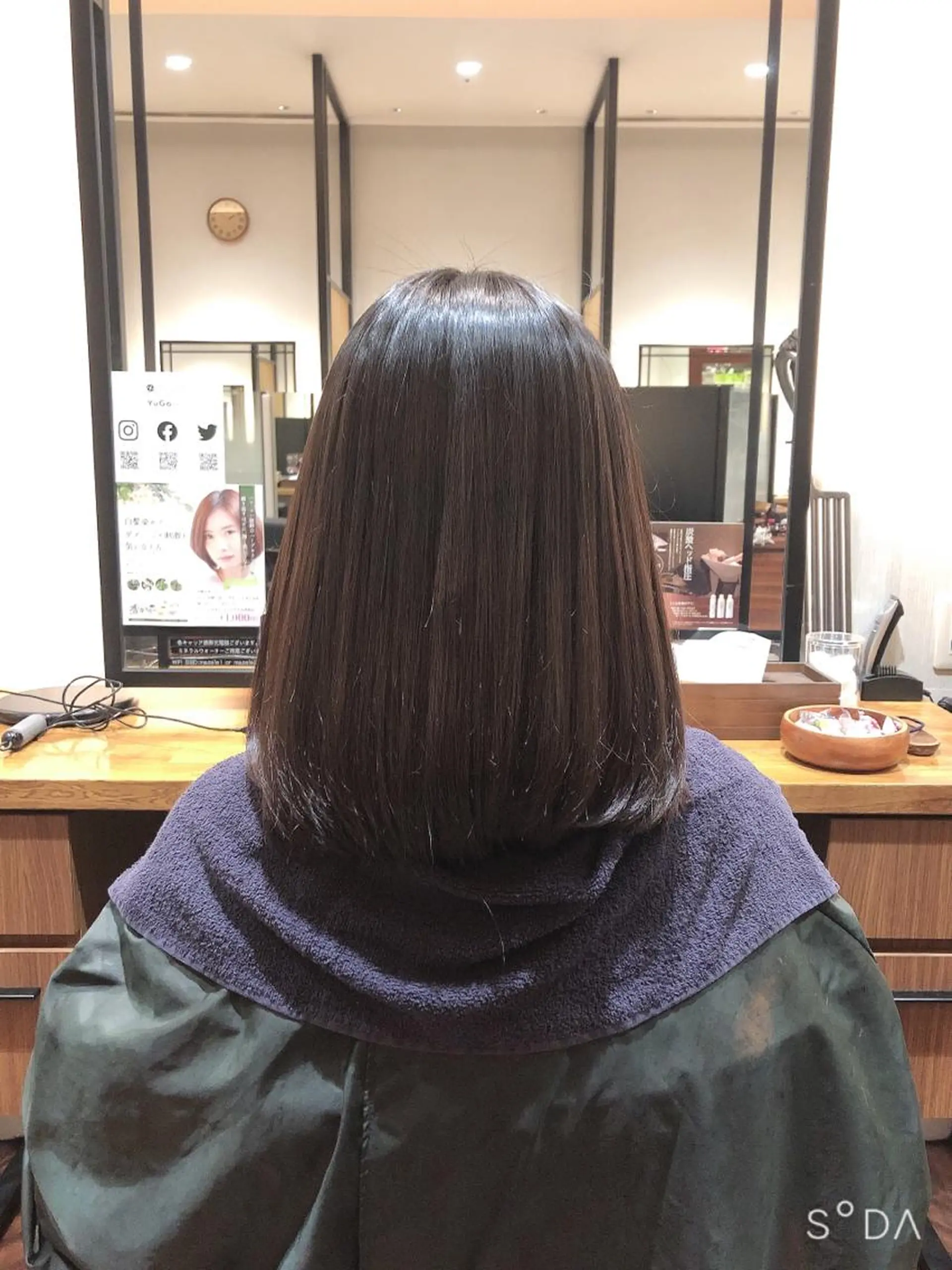 ショート 髙田 千華 髪質改善ストレートのヘアスタイル