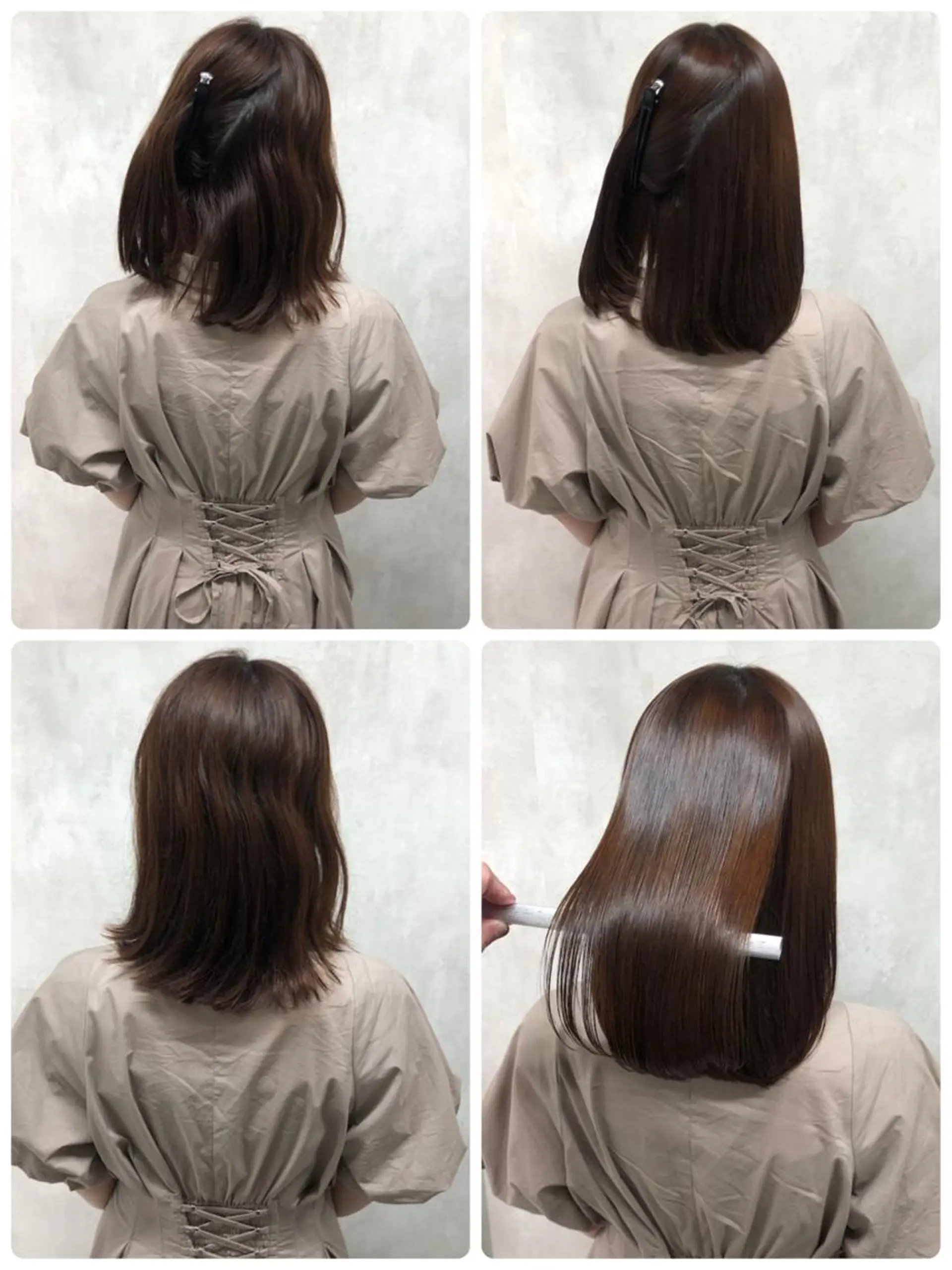 ミディアム カット 縮毛矯正 トリートメント ⚠️美容室迷子⚠️ 谷口にお任せ😊のヘアスタイル
