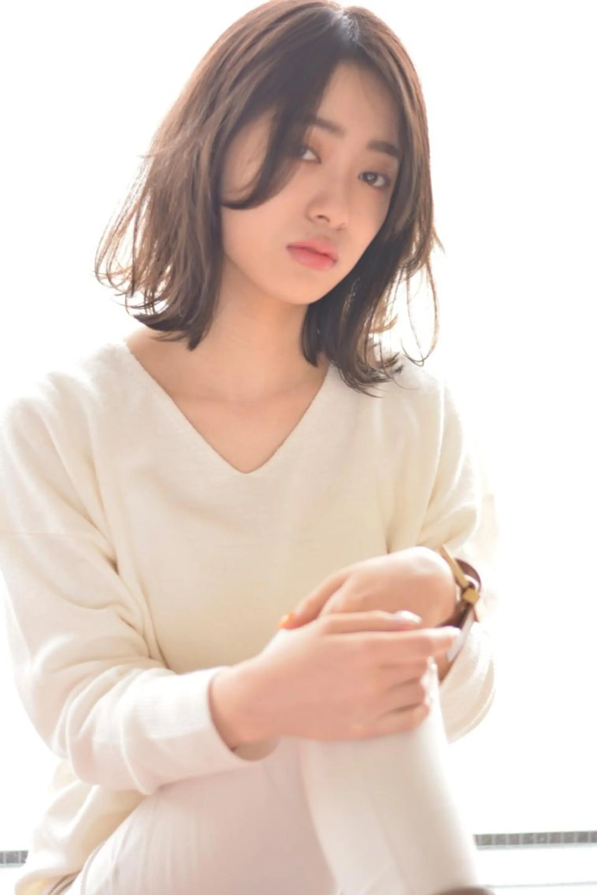 ミディアム カラー マネージャー八尾 裕一郎のヘアスタイル