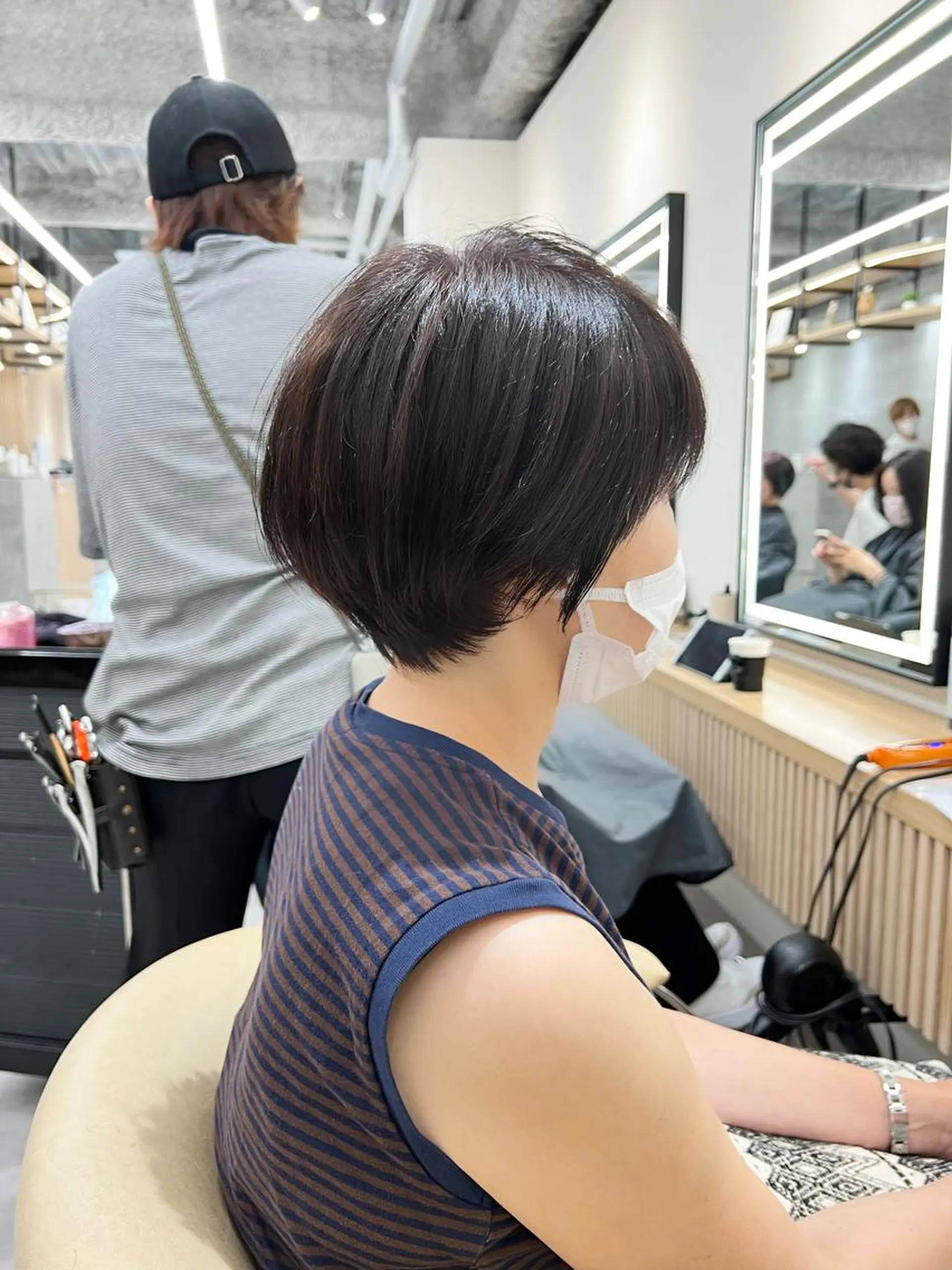 ショート カラー 丸みショート ショートヘア 【似合わせ・レイヤー ・パーマ】海気のヘアスタイル