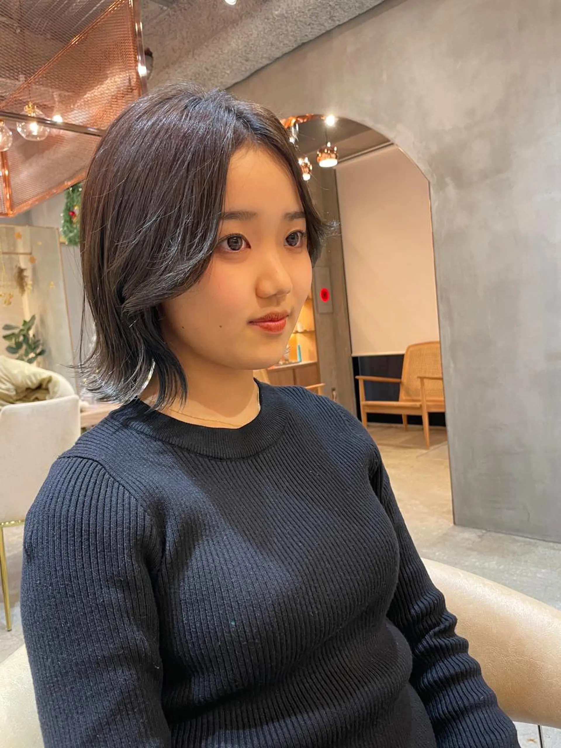 ミディアム カット ヘアカラー トリートメント レイヤー/韓国ヘア 縮毛矯正🫧鈴木颯のヘアスタイル