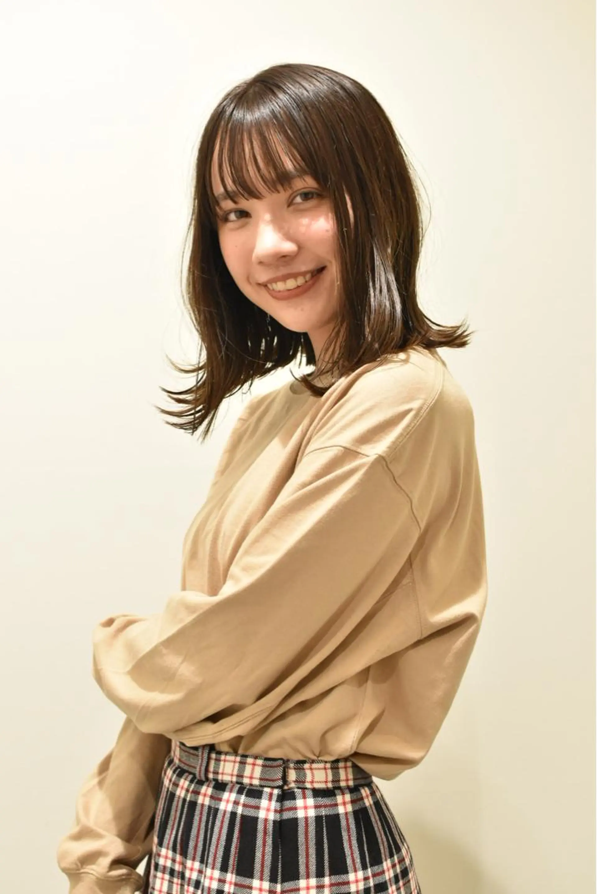 ミディアム カラー fuchigami suzunoのヘアスタイル