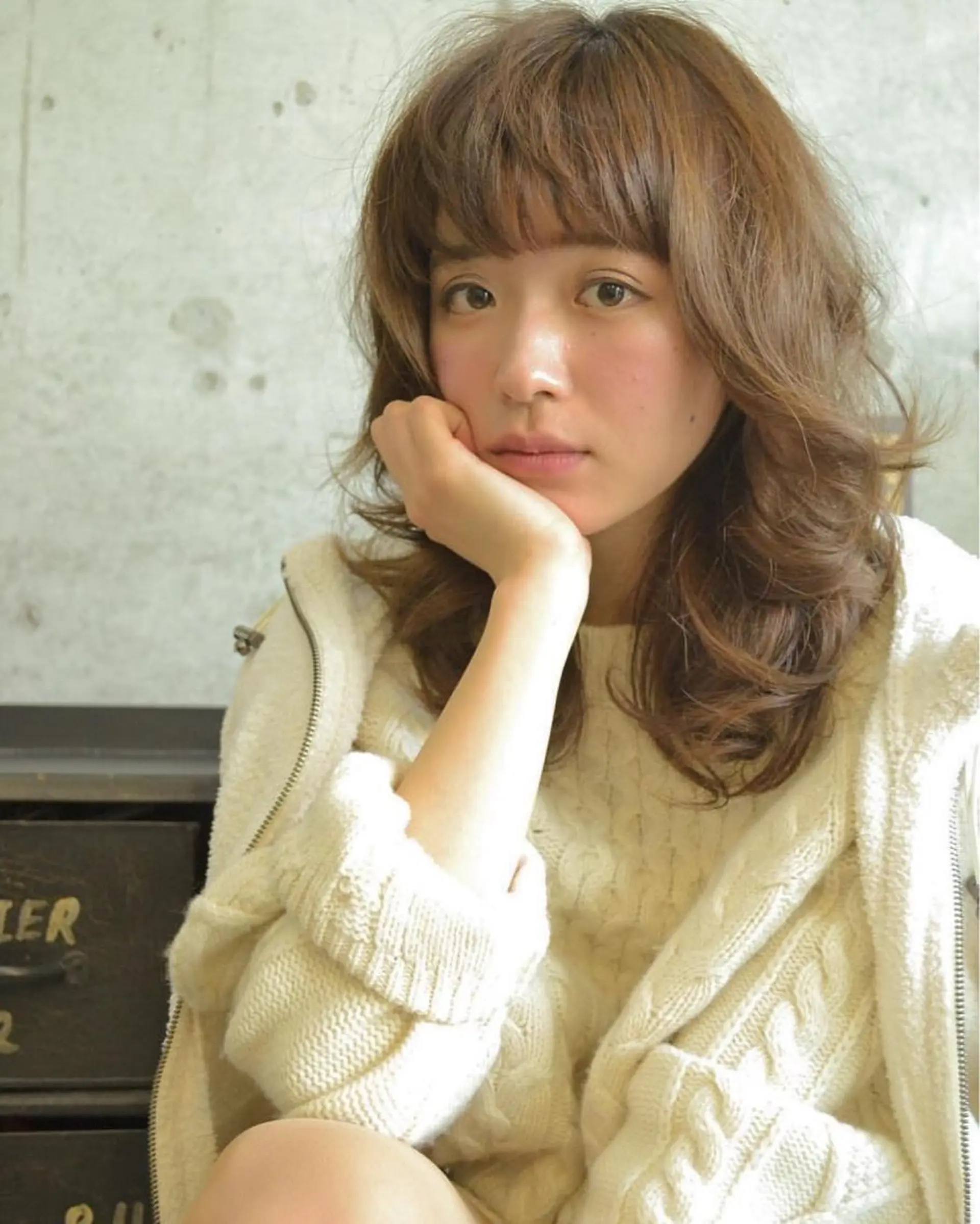 セミロング カラー パーマ ヘアアレンジ 【店長】 マツモトタクヤのヘアスタイル