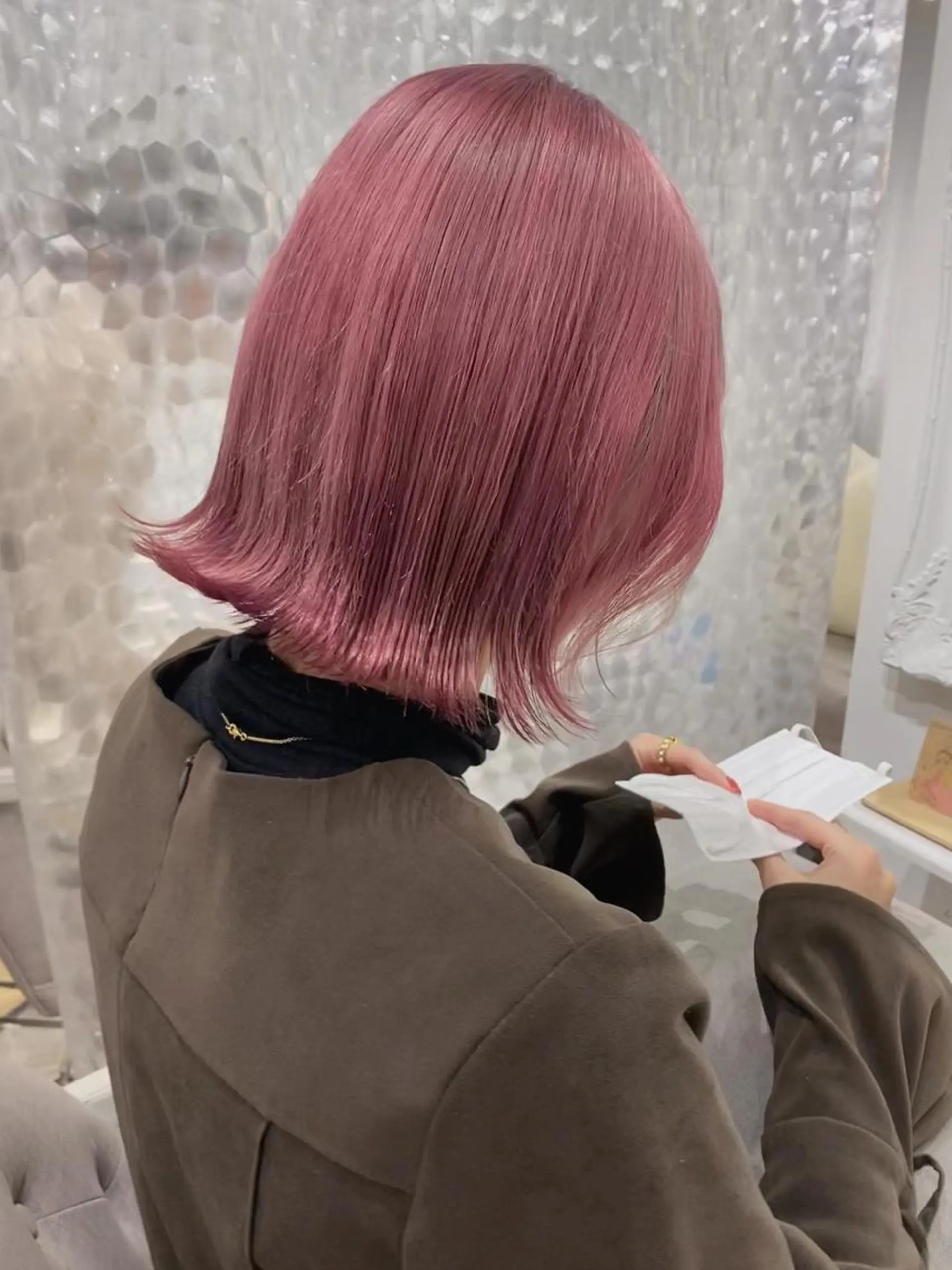 ミディアム カラー ヘアアレンジ 🧡梅田ハイトーン カラー🧡runaのヘアスタイル