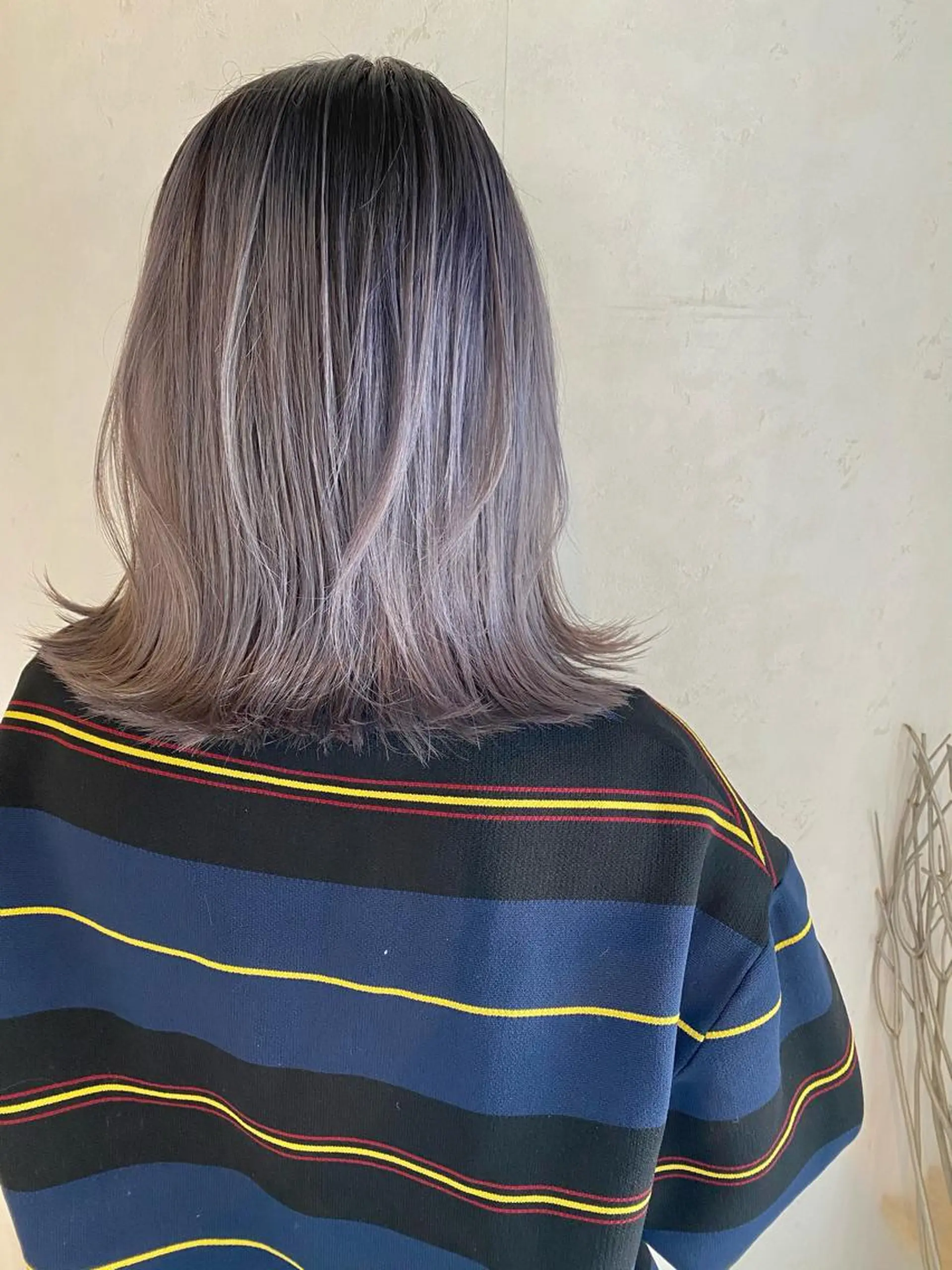 ミディアム カラー カット ヘアカラー トリートメント 似合わせカラーパーマ 🌿kitin米川のヘアスタイル