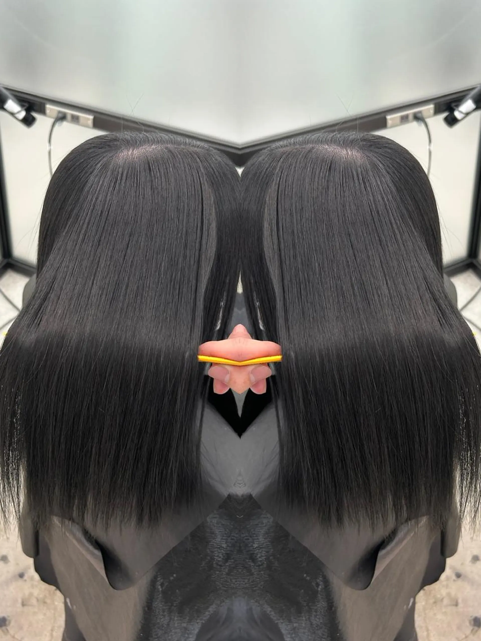 セミロング カラー トリートメント ヘアカラー 縮毛矯正 トリートメント 髪質改善ヘアエステ Soruhaのヘアスタイル