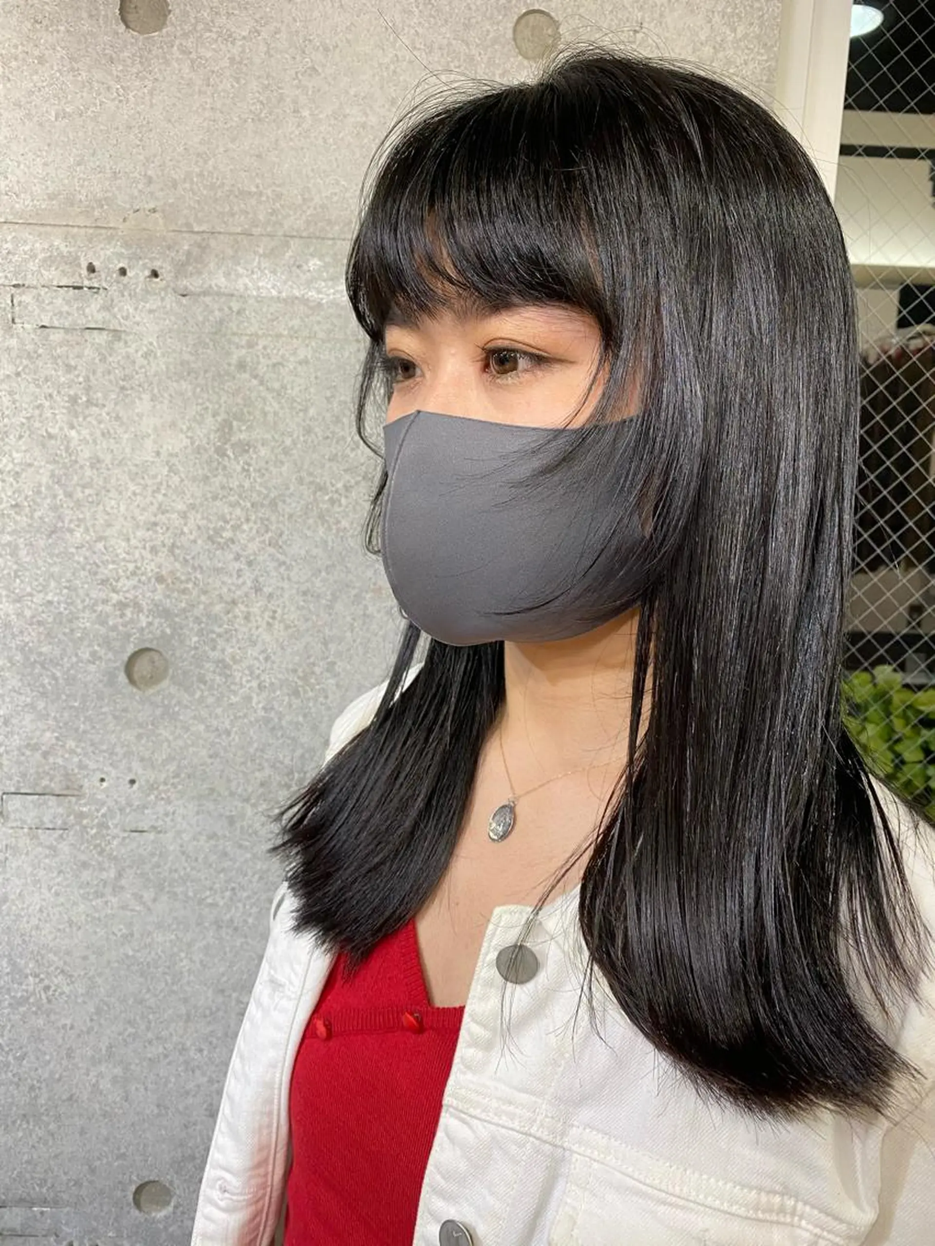 セミロング 顔まわりレイヤー 顔周りカット レイヤーカット 似合わせレイヤー 🇰🇷荒木洋文のヘアスタイル