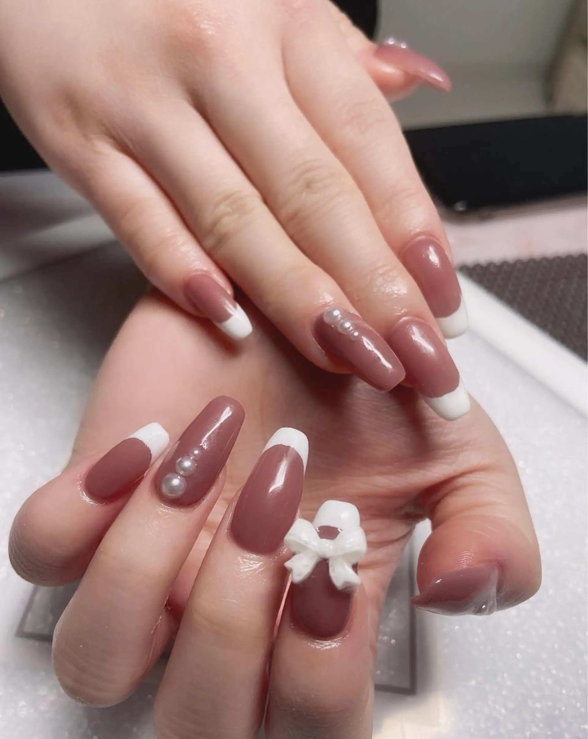 ネイル フレンチネイル ワンカラーネイル スカルプネイル COCO ネイルのネイルデザイン