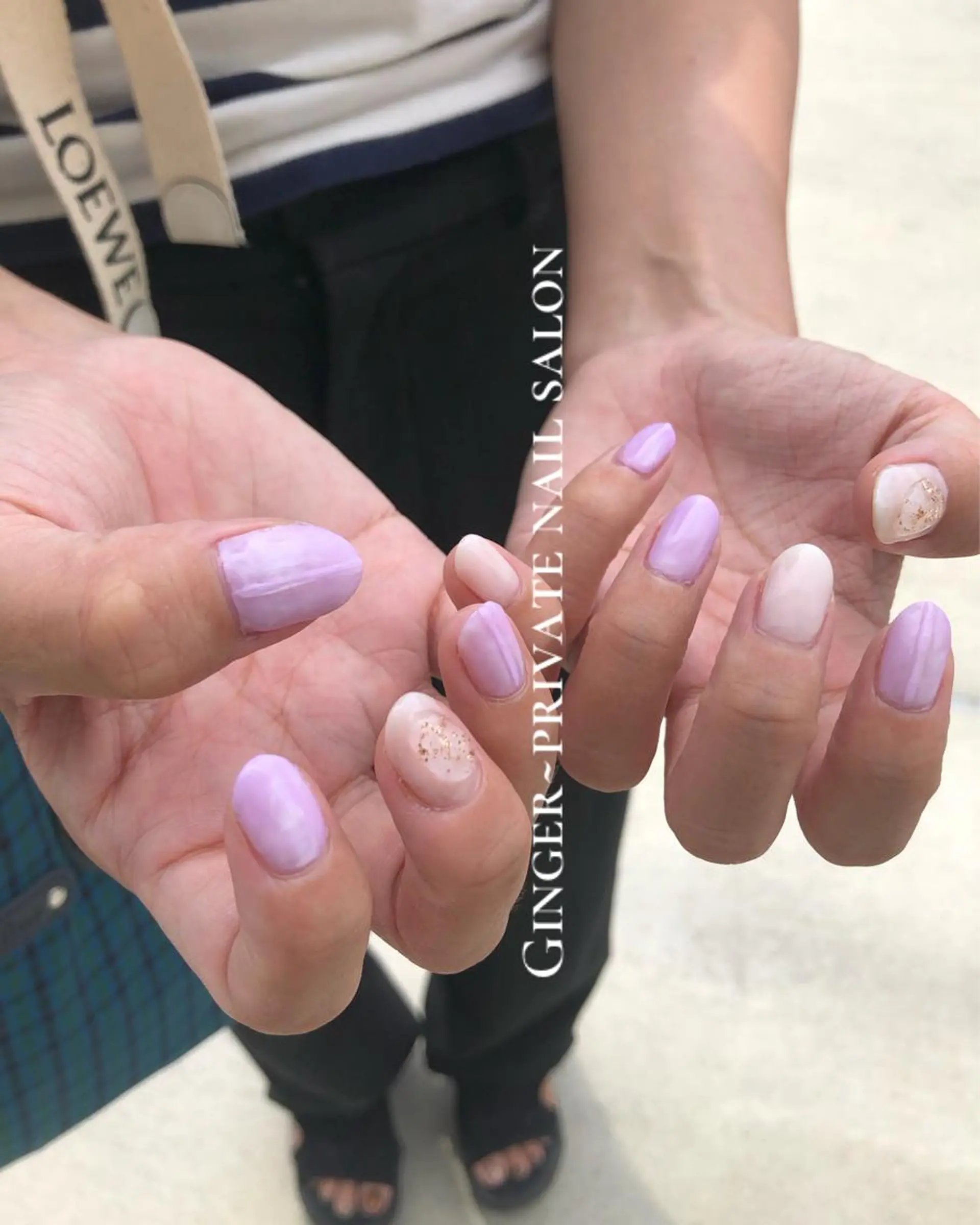 ネイル フットネイル グラデーション ニュアンスネイル オフィスネイル ginger nail&spaのネイルデザイン