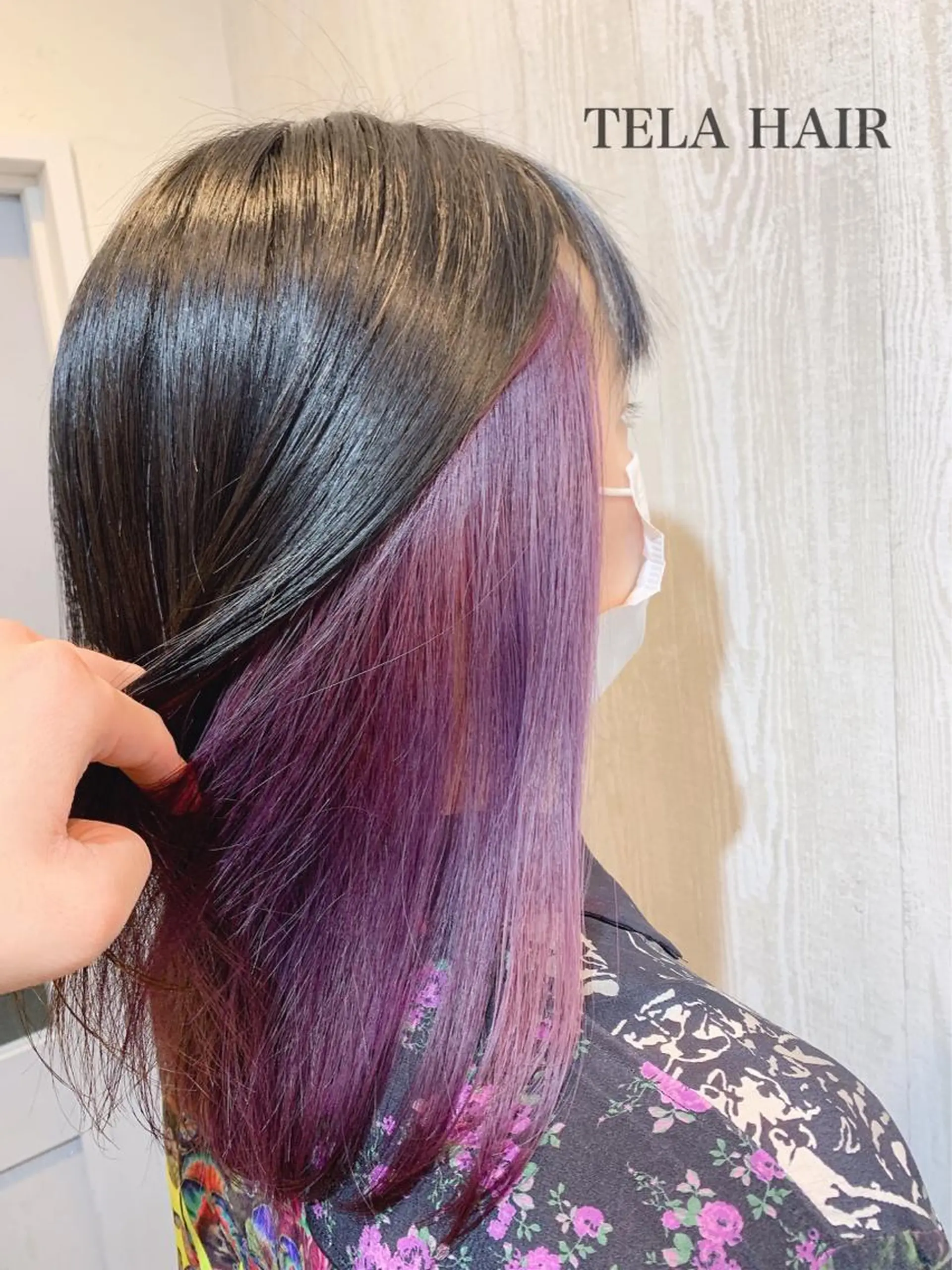 ミディアム カラー ヘアアレンジ HUENEST アカデミーサロンのヘアスタイル