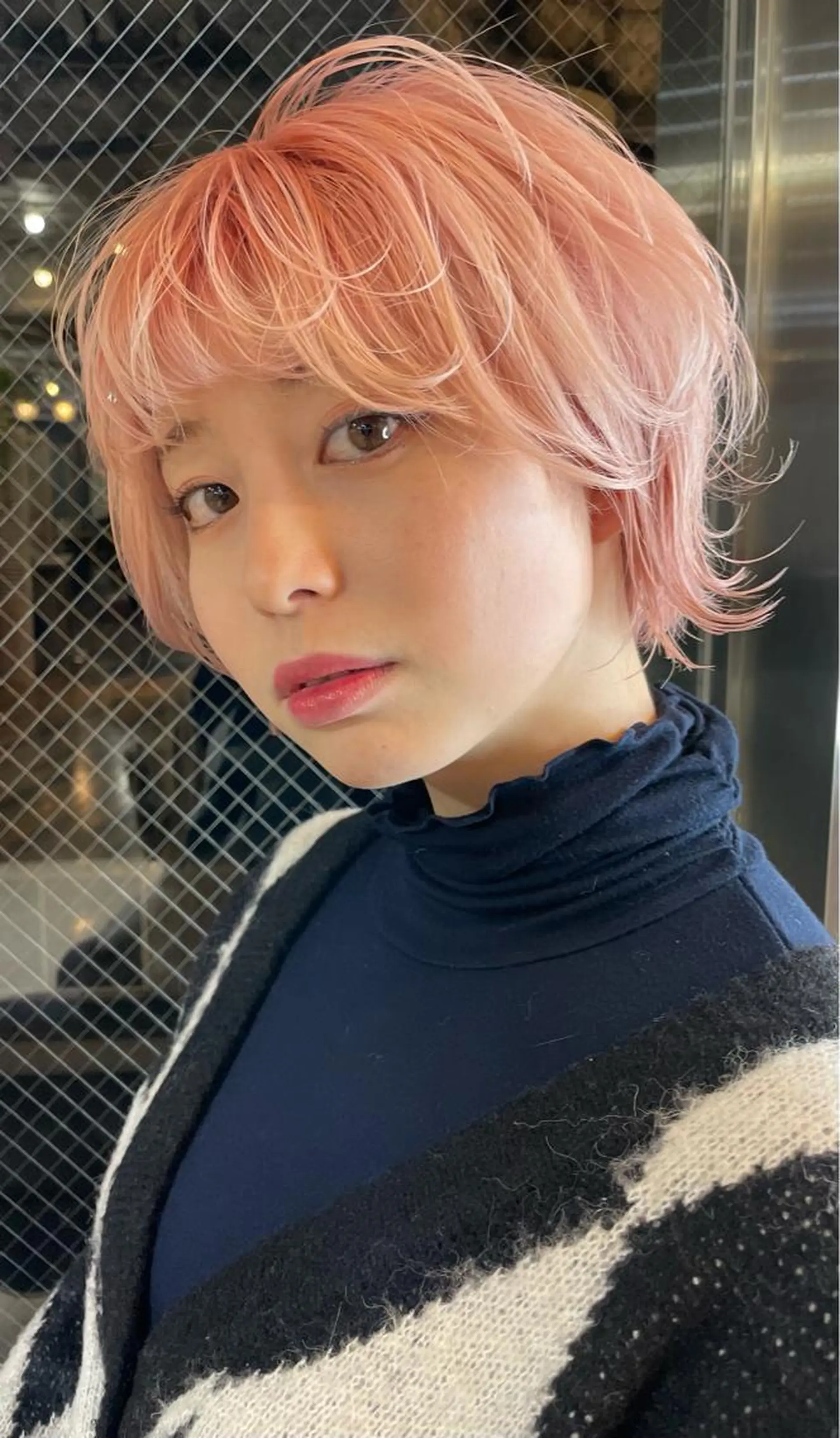 ショート カット ヘアカラー トリートメント ウルフカット/ボブ りなのヘアスタイル