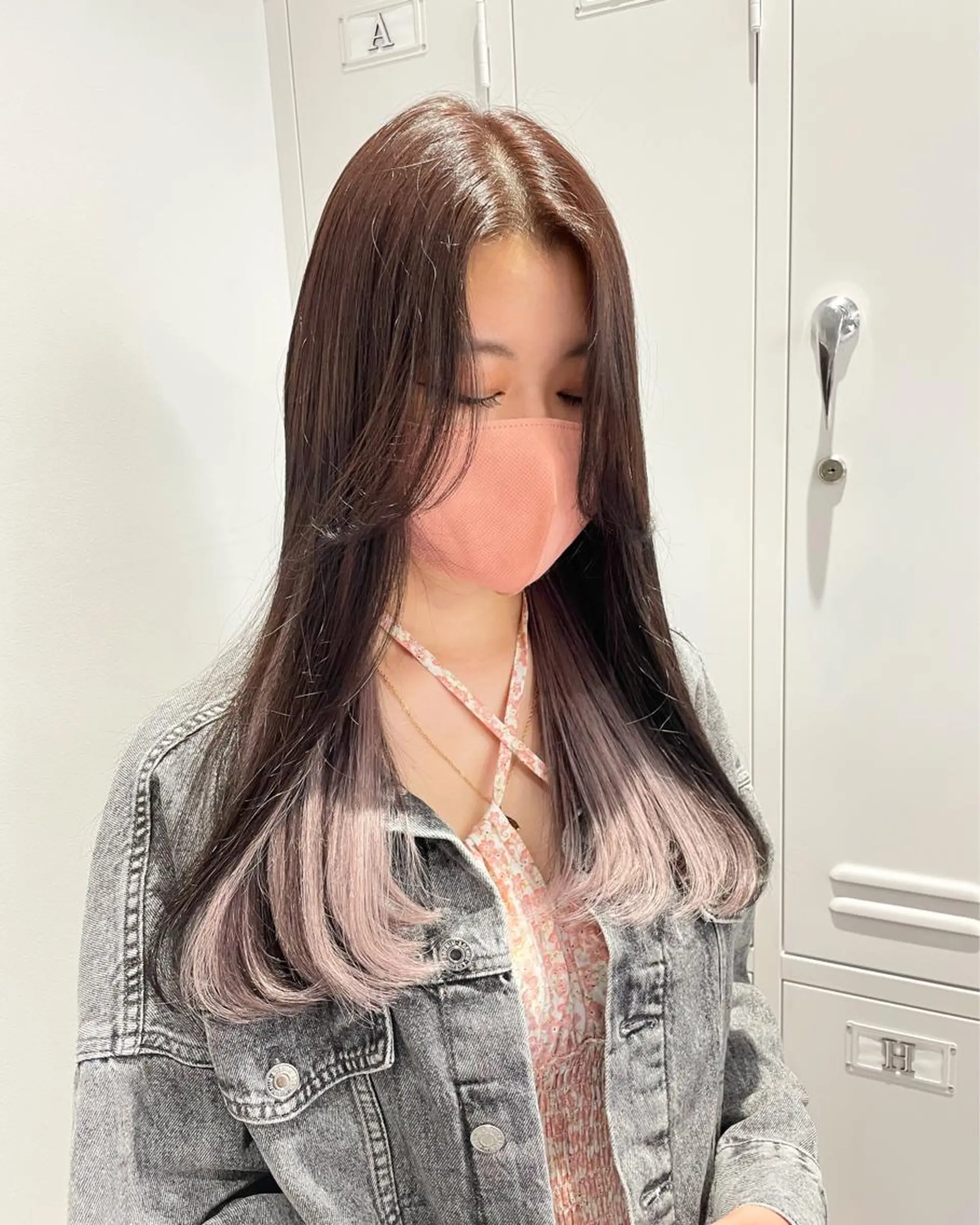 ロング カラー シールエクステ バレイヤージュ ブリーチ ケアブリーチ ダブルカラー ヘアカラー トリートメント 🔗透明感カラー🔗 エクステ✂️はるちかのヘアスタイル
