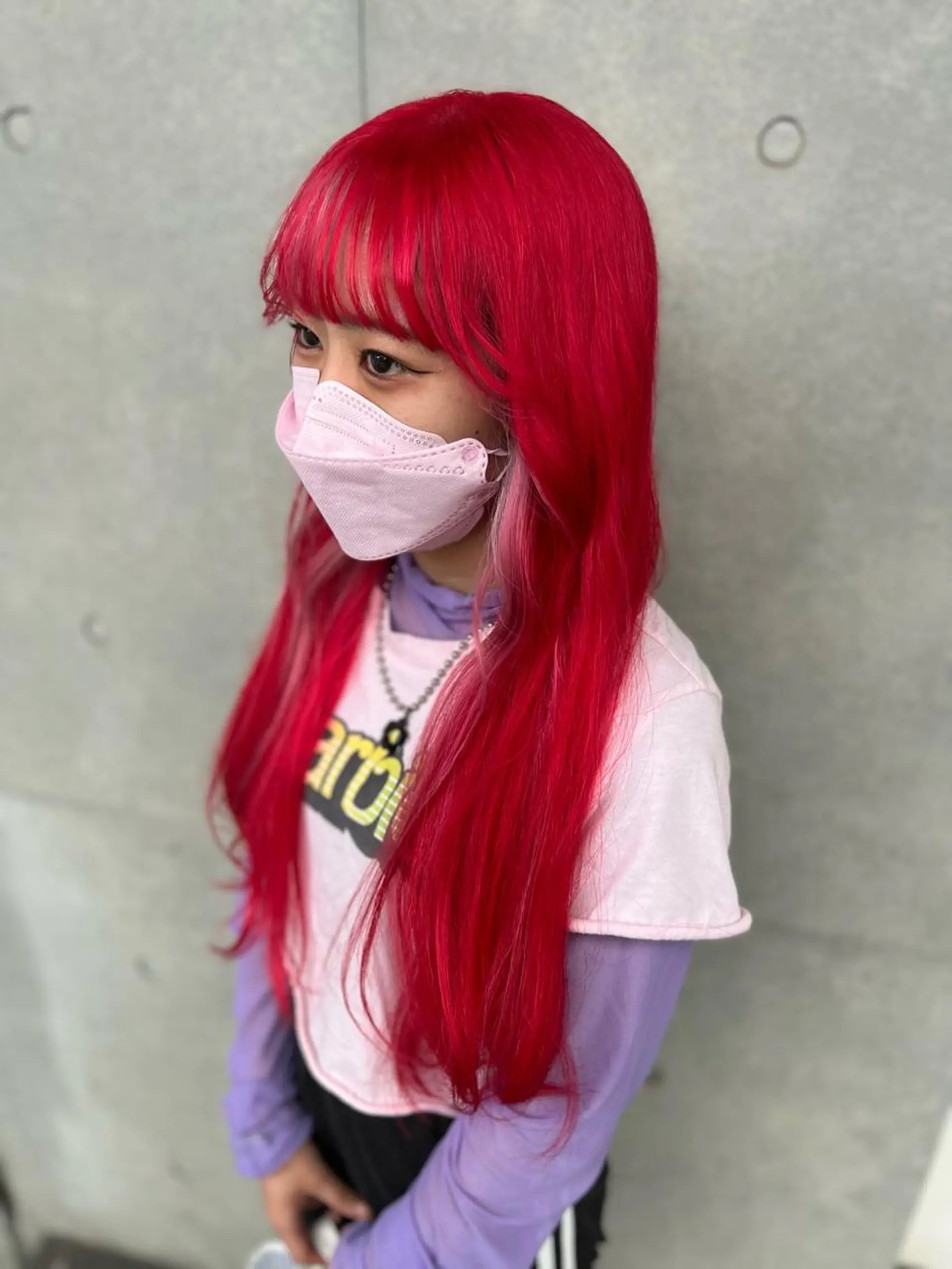 ロング カット ヘアカラー 難波 勝哉のヘアスタイル