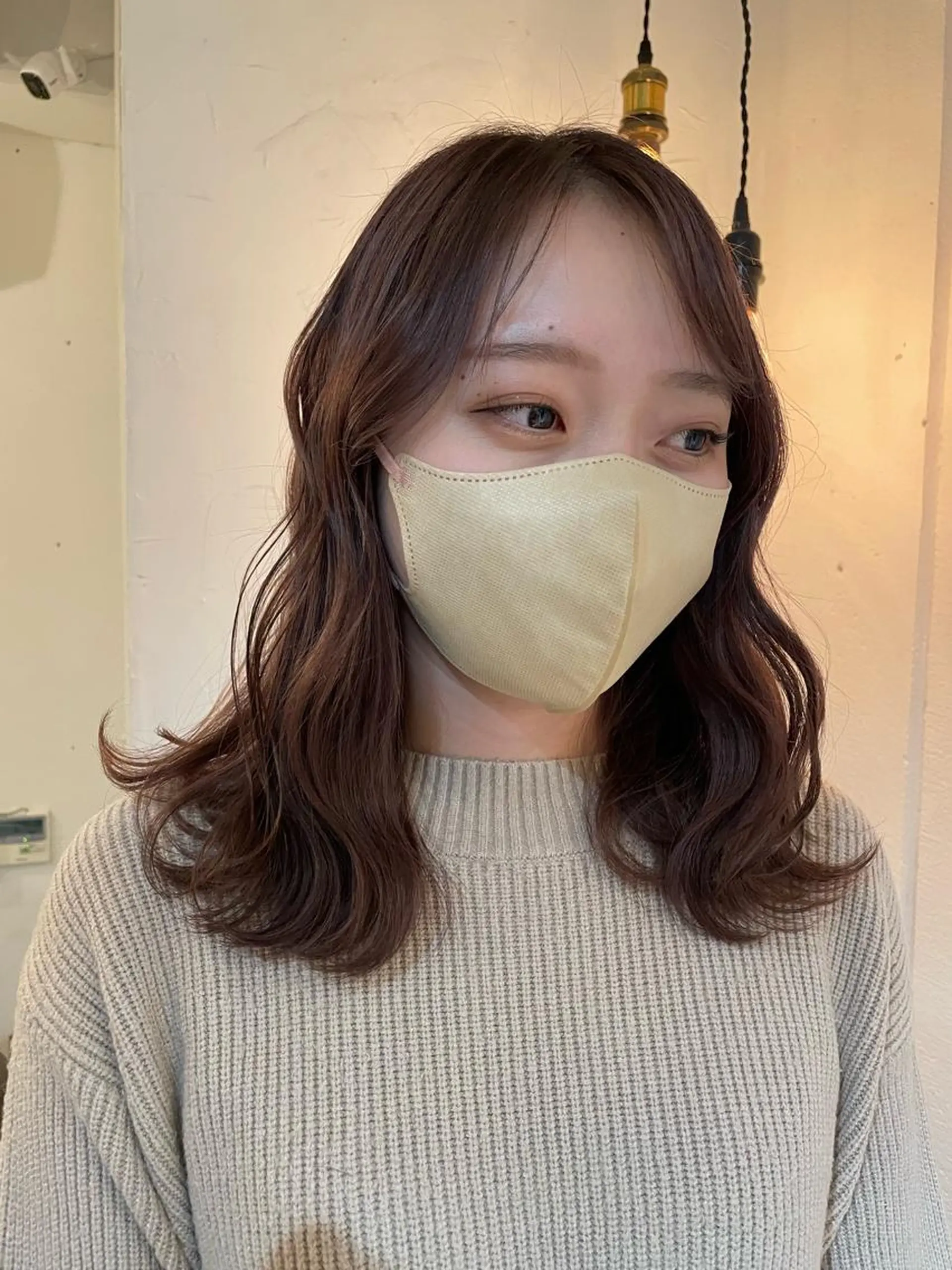 カラー ブラウンカラー 透明感カラー ピンクカラー 京都美容師 塩のヘアスタイル