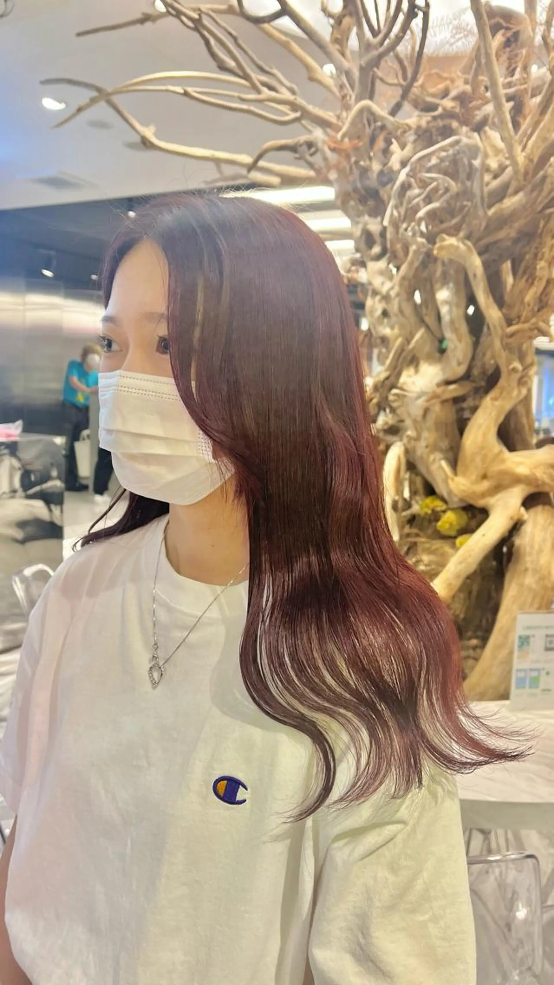 ロング カラー ブリーチ ブリーチなしカラー mai🤍縮毛酸性ス トレート/アイリストのヘアスタイル