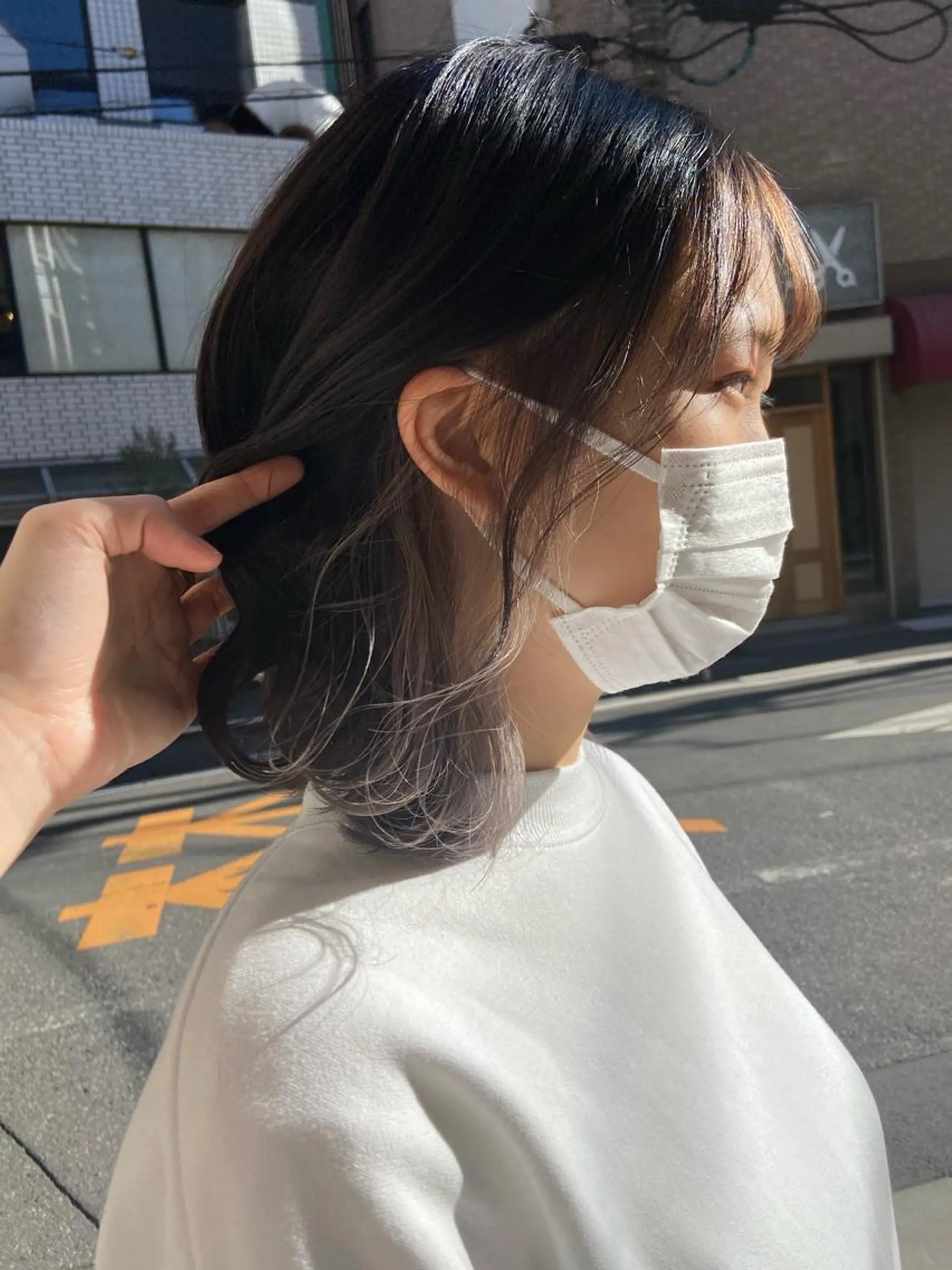 ショート カラー ベージュカラー シルバー シルバーベージュ 暗髪/艶髪/Ono .のヘアスタイル