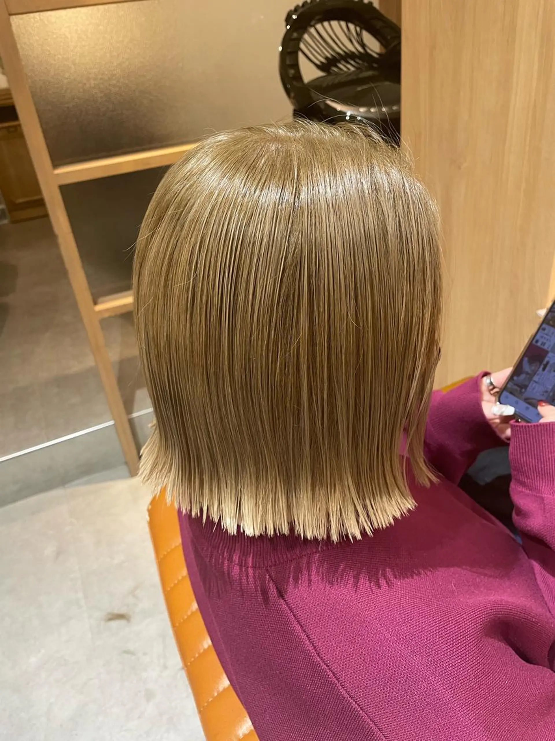 ミディアム カラー カット ヘアカラー 中田 サヤカのヘアスタイル