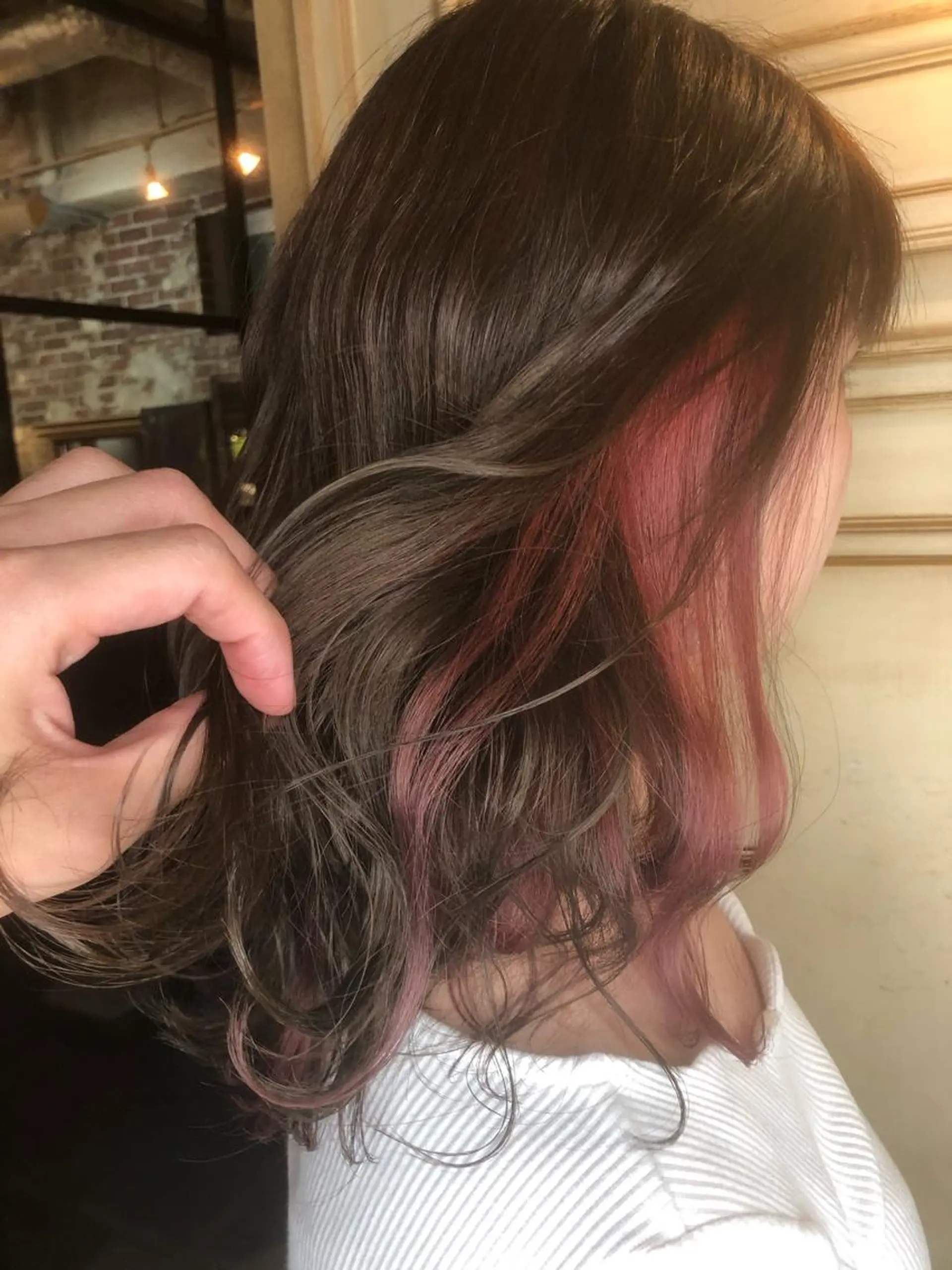 ミディアム カラー 藤木 雅俊のヘアスタイル