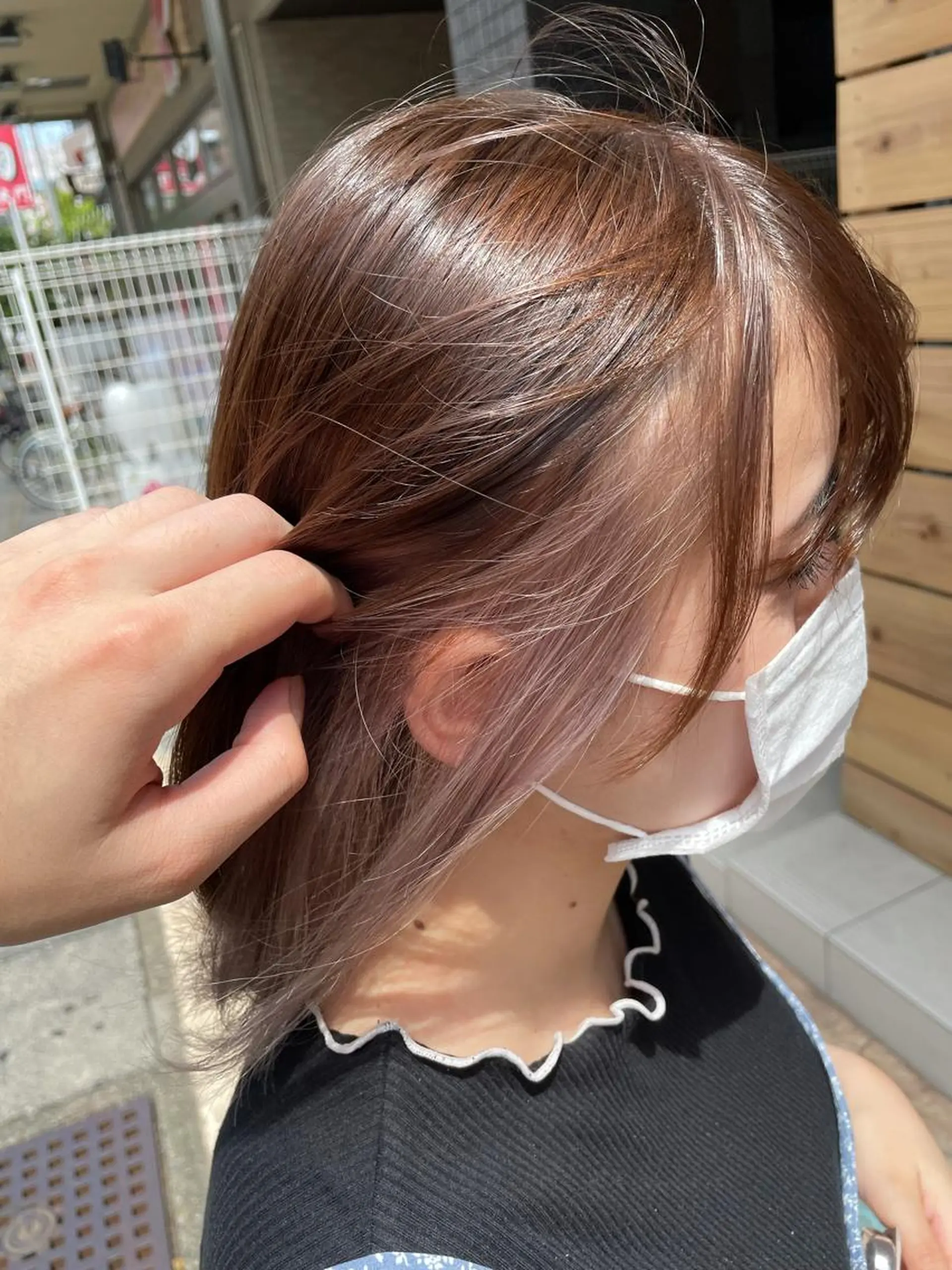 カラー ブリーチ 関根 陽平のヘアスタイル