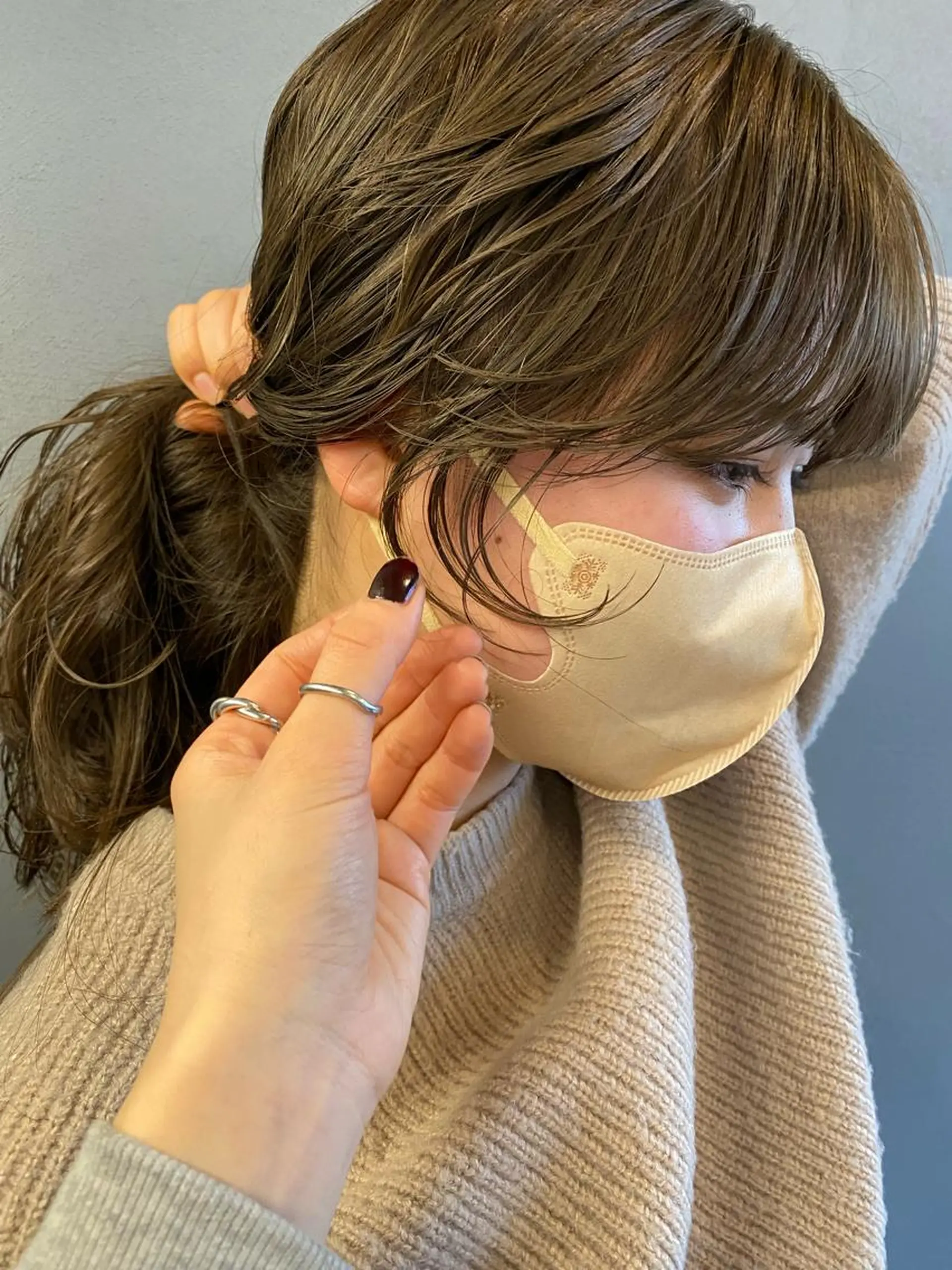 ミディアム カラー 砂原 ひよりのヘアスタイル