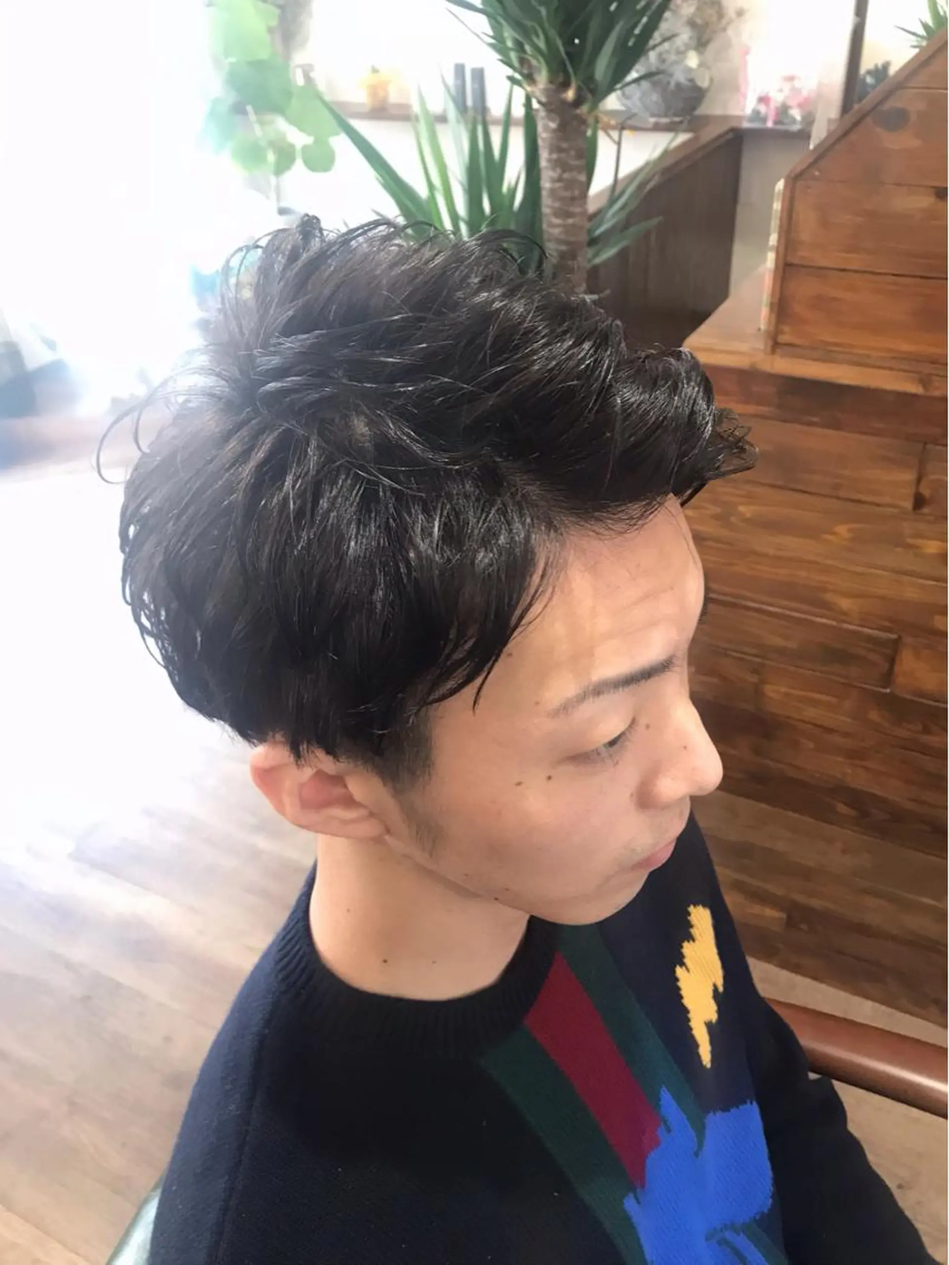 ショート パーマ メンズ メンズパーマ カット パーマ トリートメント Rug Relief 吉田のヘアスタイル