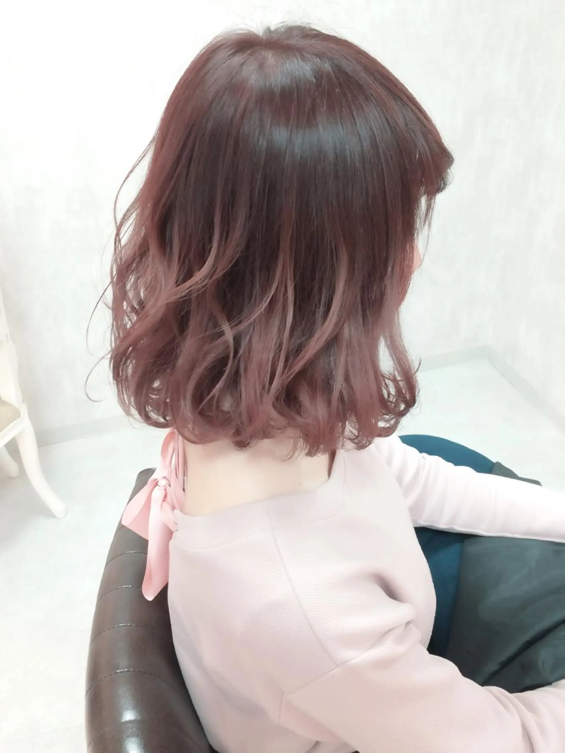 ミディアム セミロング カラー パーマ LAS 代表 ナガカワ コウヘイのヘアスタイル