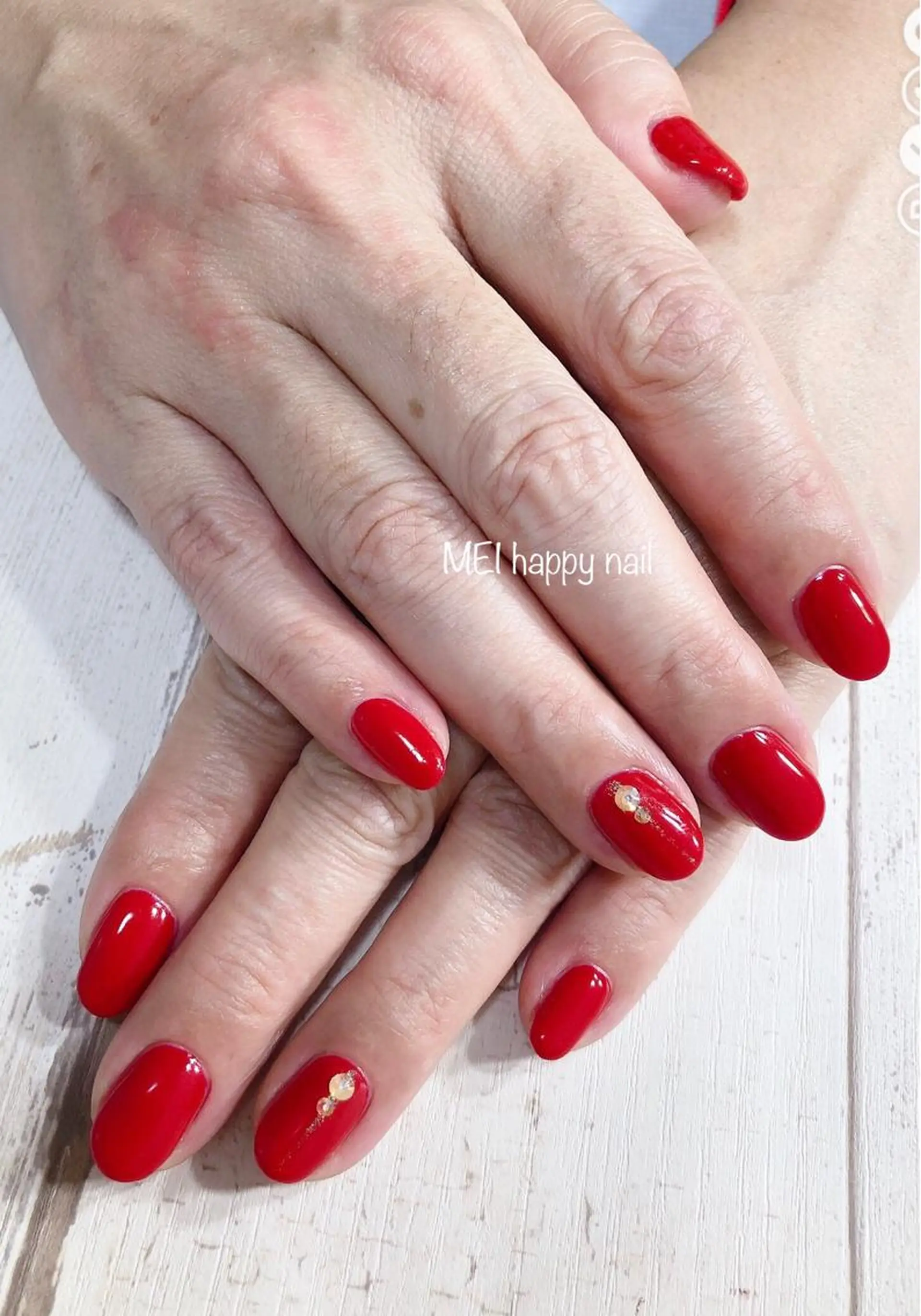 ネイル 北浦和 自爪育成ケアのネイルデザイン