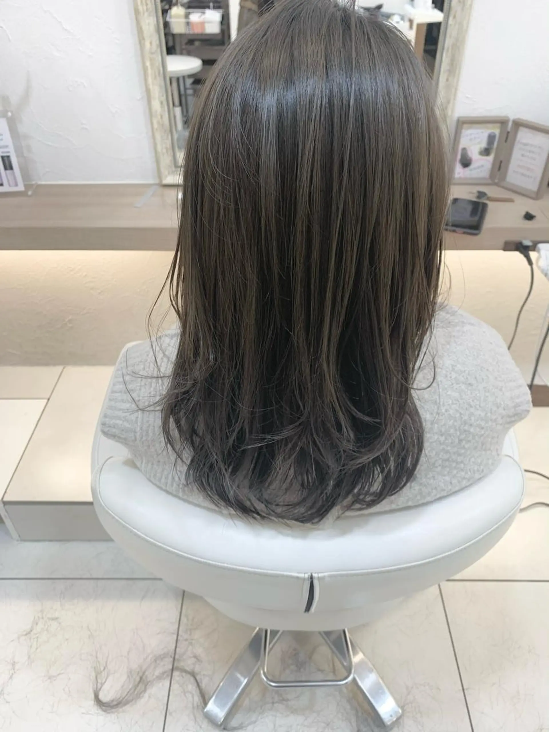 セミロング 似合わせカラー/艶 髪質改善/ヨシザキのヘアスタイル