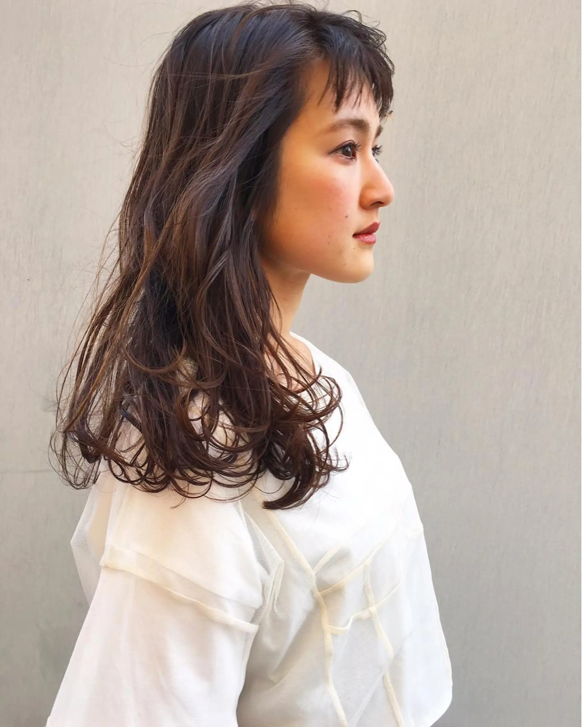 ロング カラー 奥秋 理紗　sai xのヘアスタイル